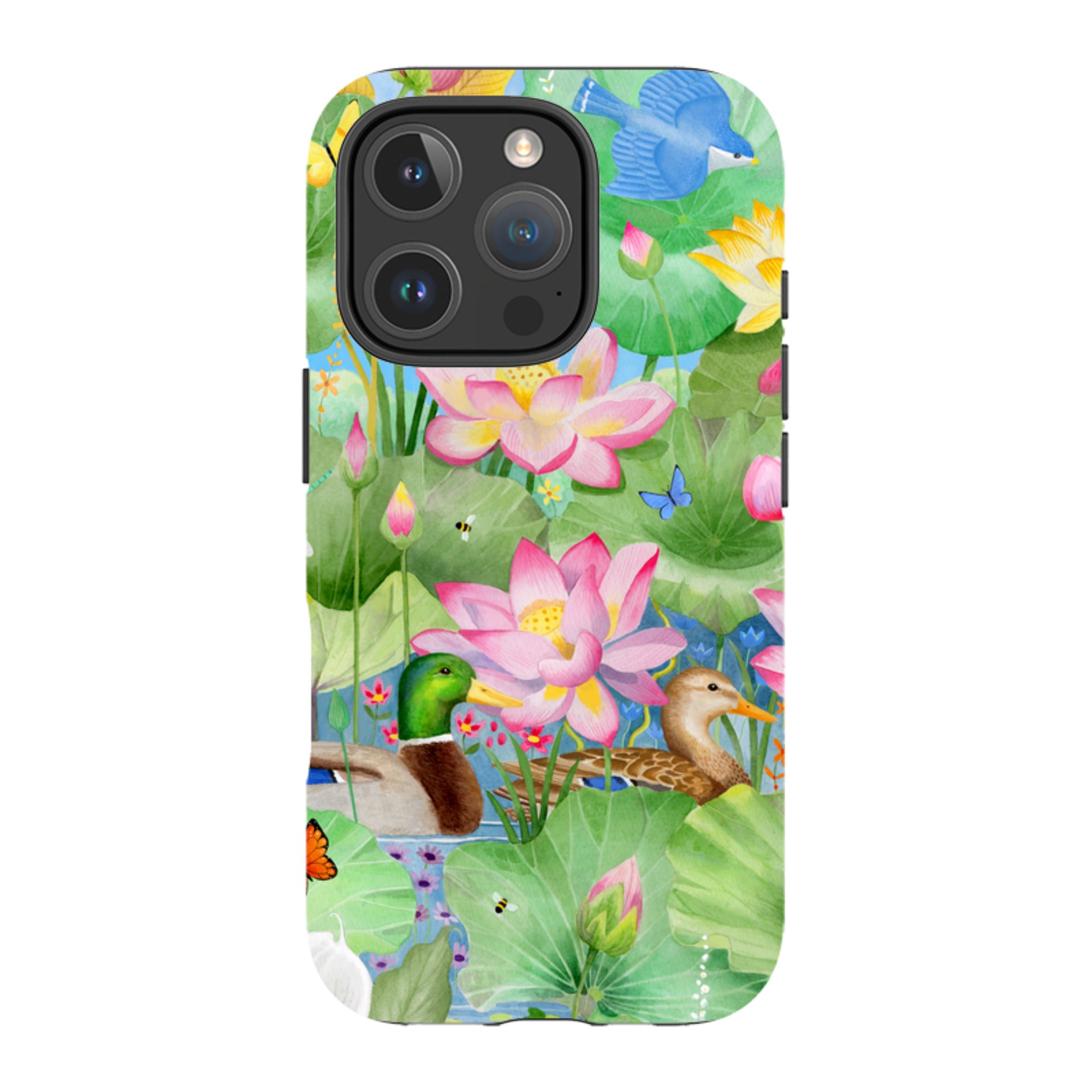iPhone Tough Case - Waterlily Pond By Bex Parkin