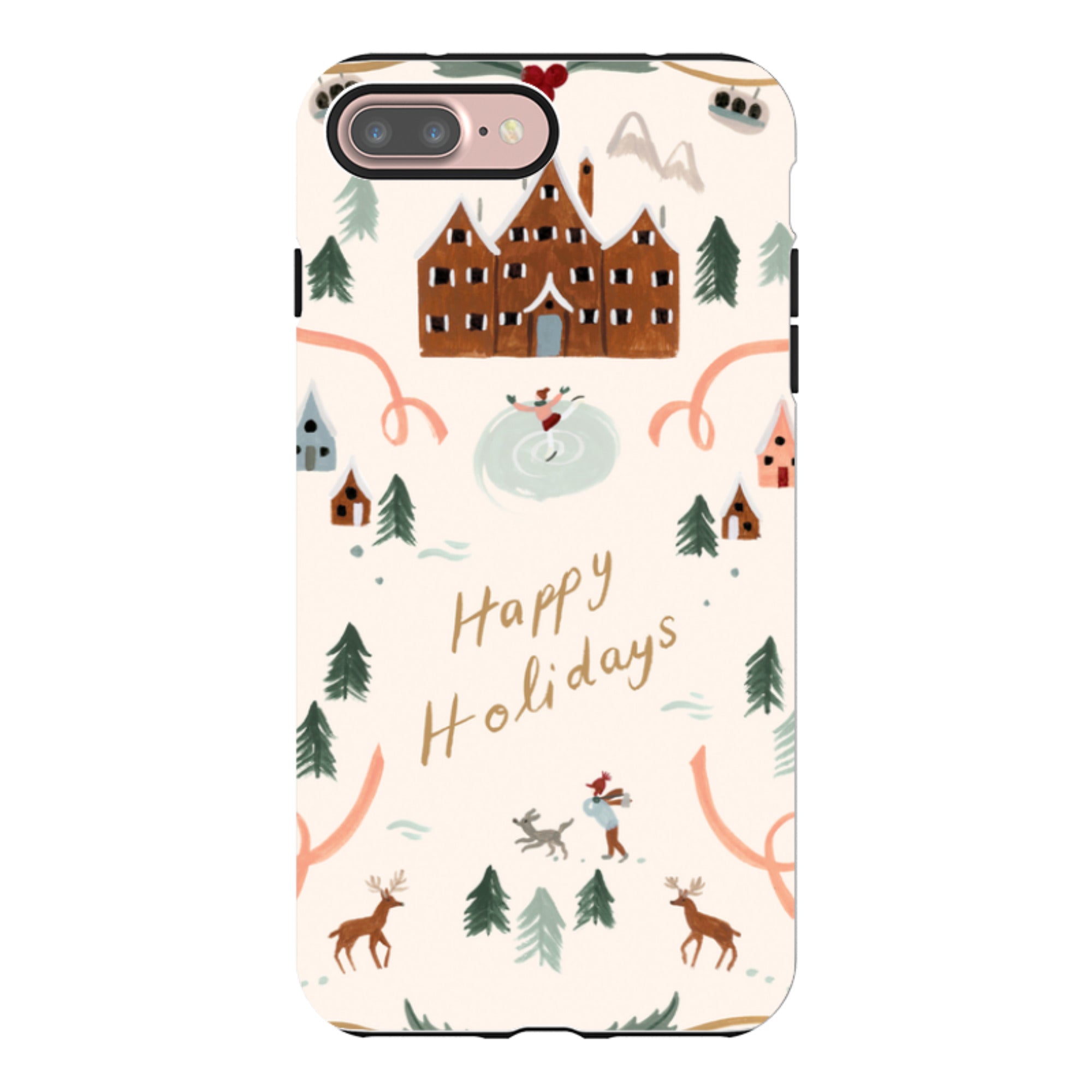 iPhone Tough Case - Happy Holidays By Bex Parkin