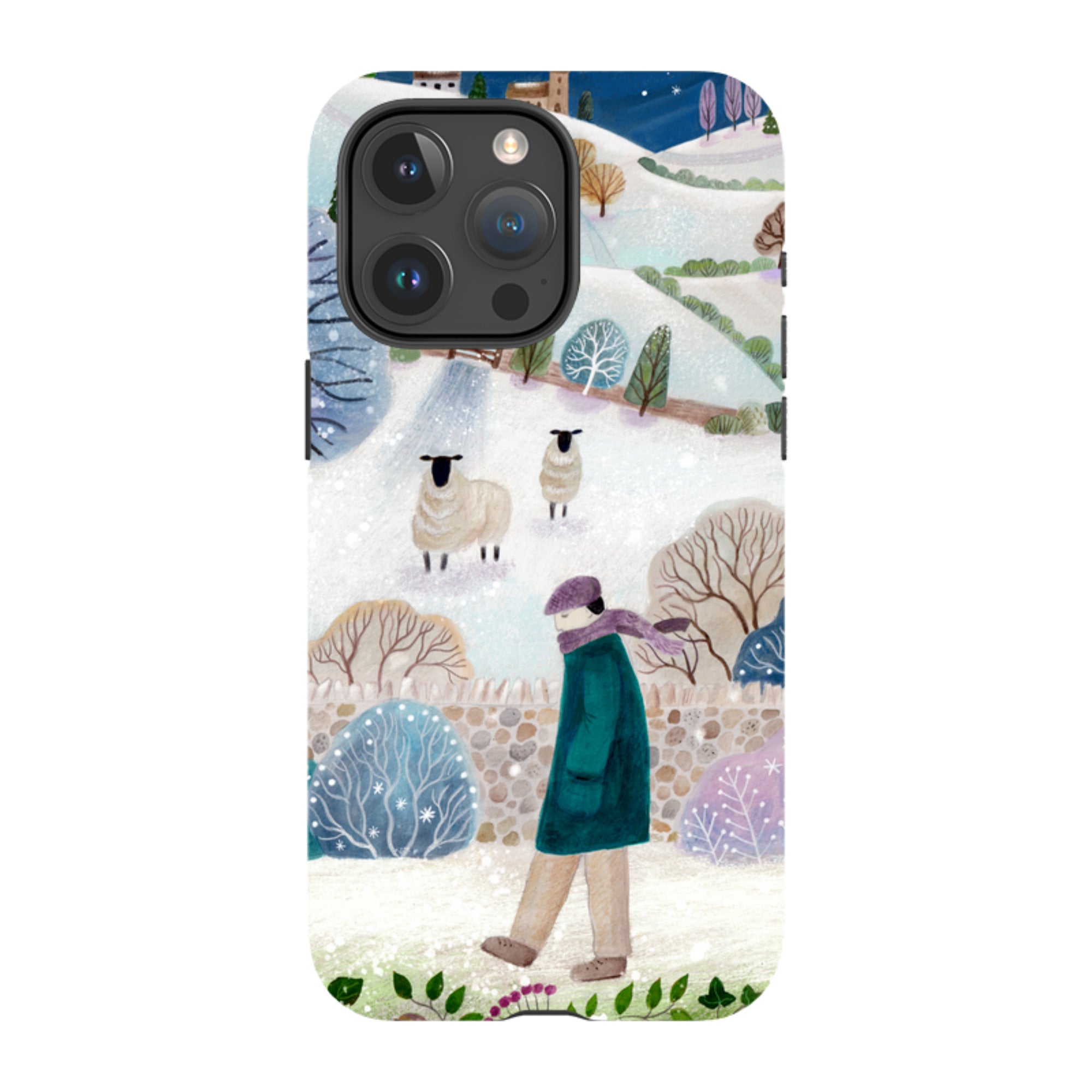 iPhone Tough Case - Across Snowy Fields By Bex Parkin