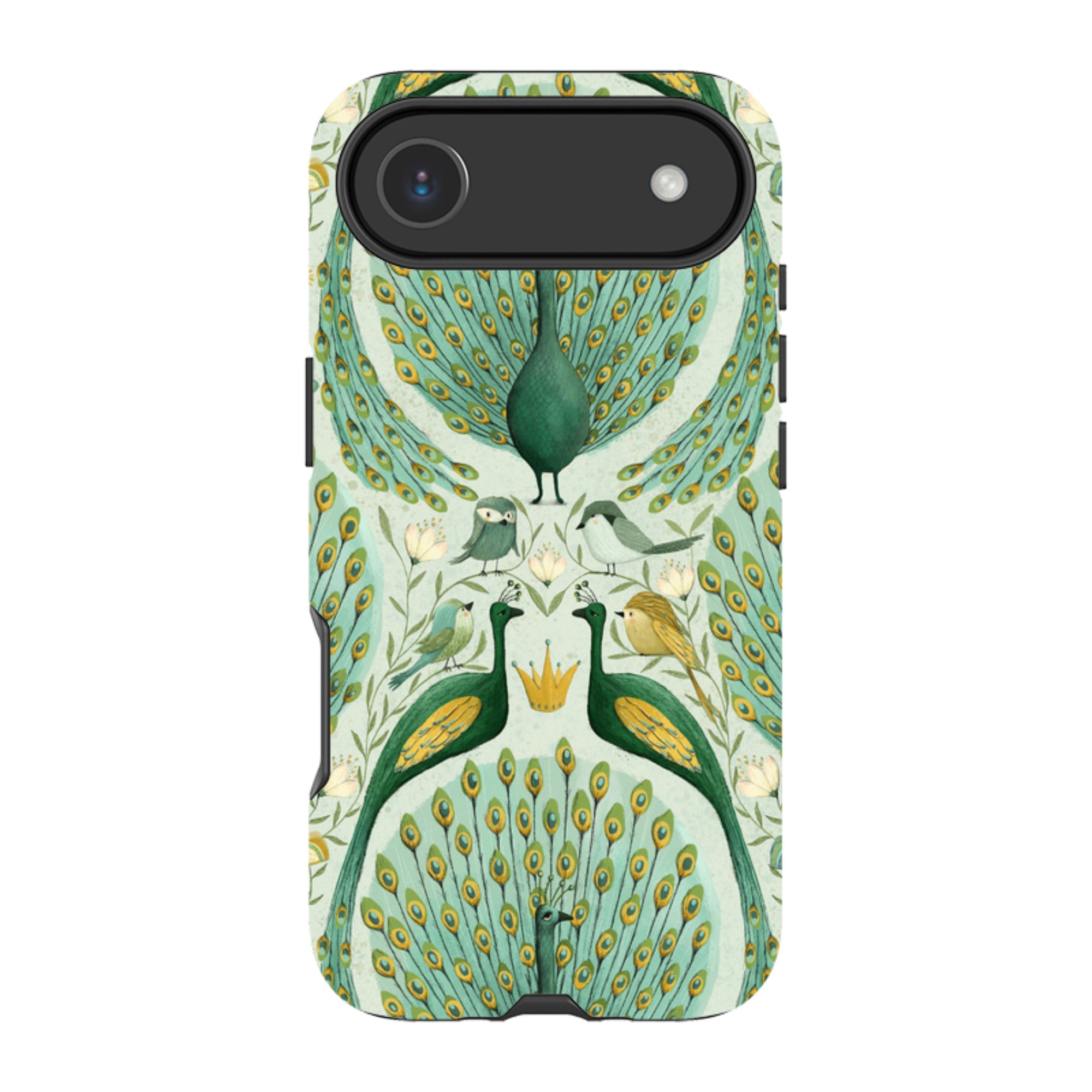 iPhone Tough Case - Peacock Pattern By Maja Lindberg