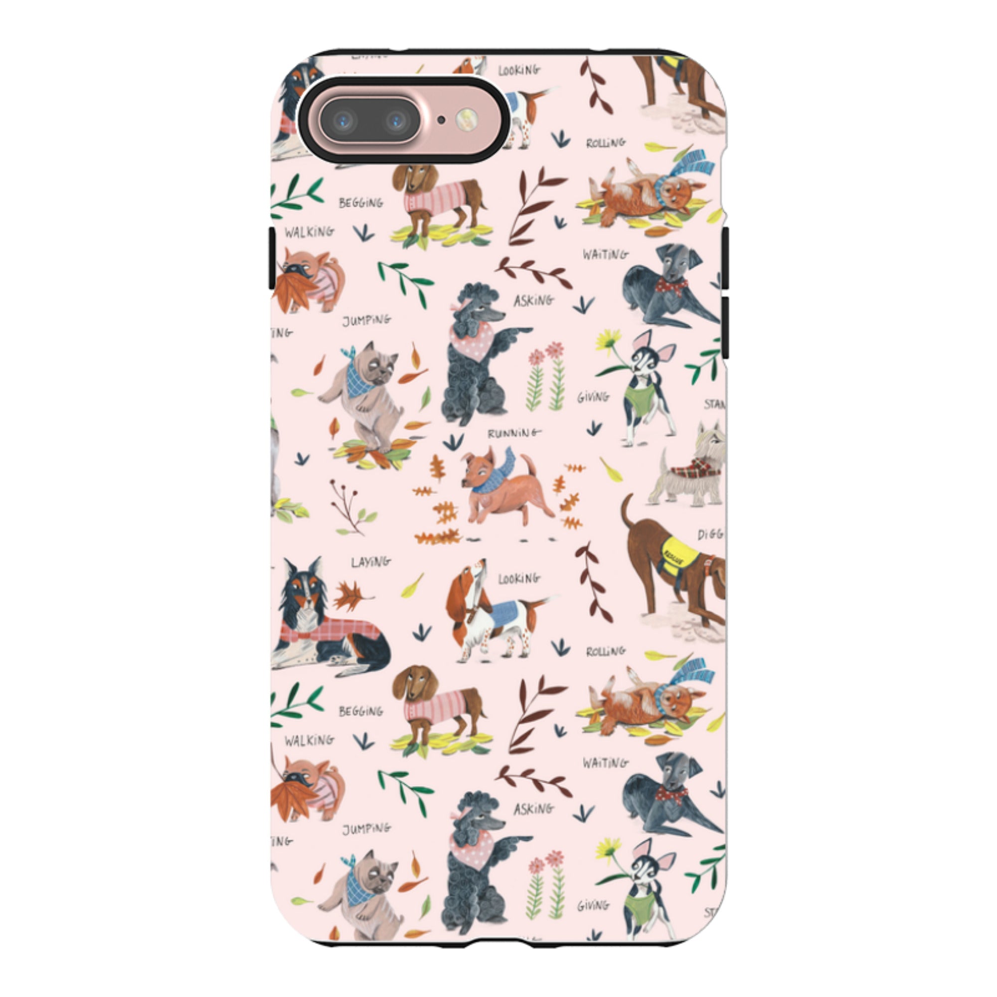 iPhone Tough Case - Dog Pattern By Caroline Bonne Muller