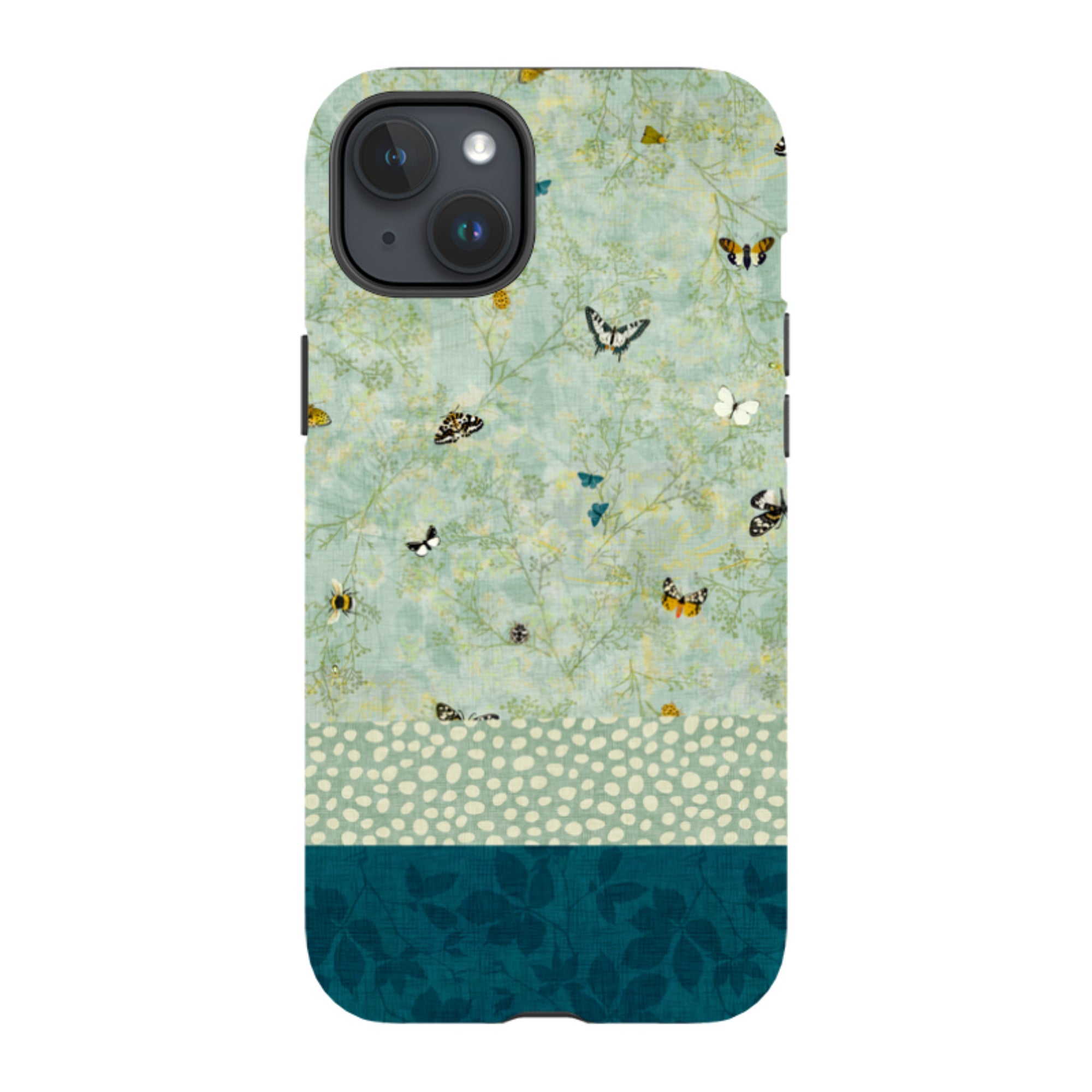 iPhone Tough Case - Chinoiserie Garden Soft Sage 2 By Katherine Quinn