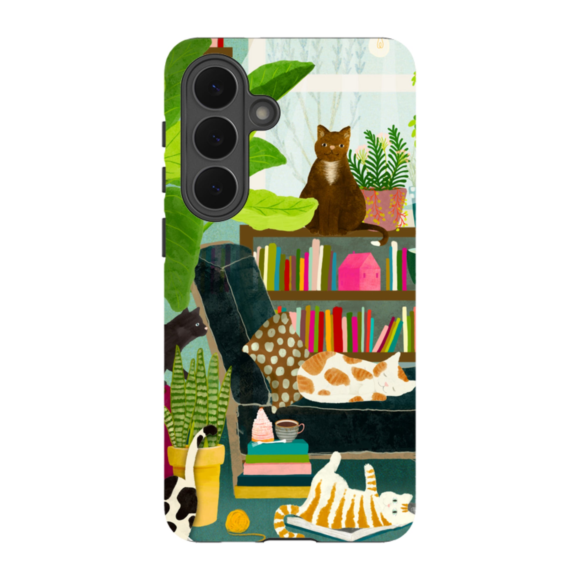 Samsung Tough Case - Cat Library By Katherine Quinn