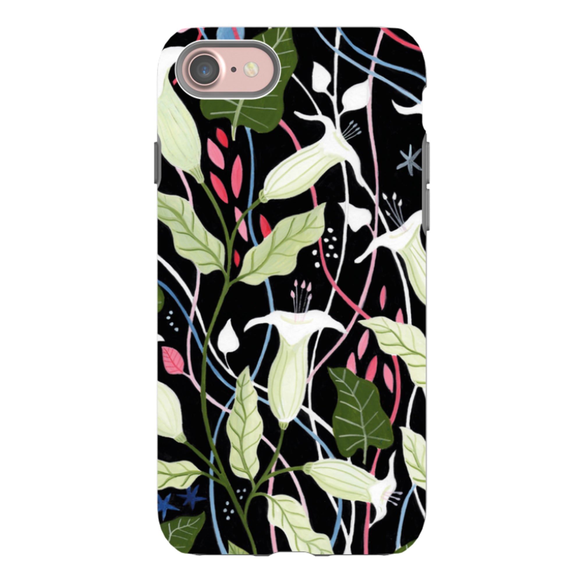 iPhone Tough Case - Trumpet Flowers By Bex Parkin