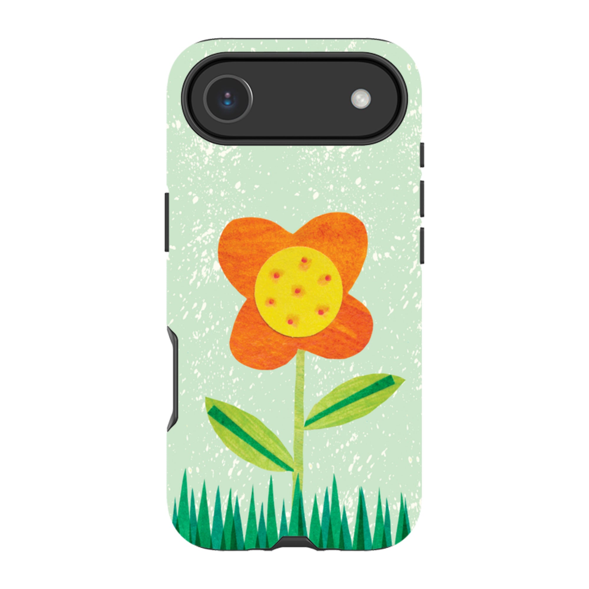iPhone MagSafe Tough Case - Orange Flower By Tracey English