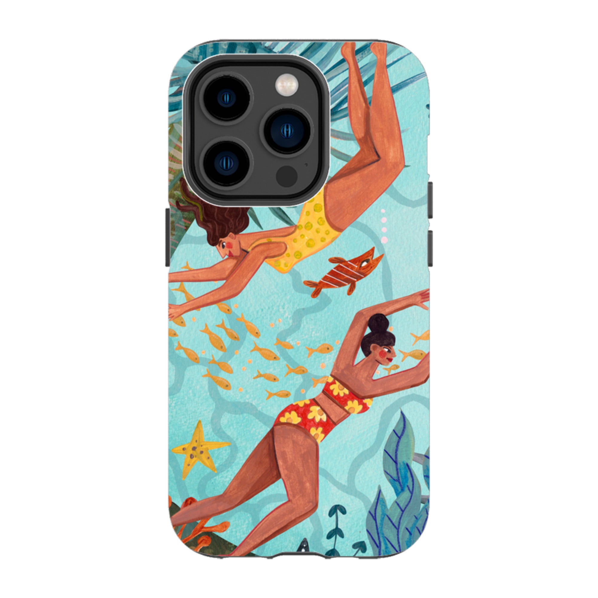 iPhone MagSafe Tough Case -  Swimming By Caroline Bonne Muller