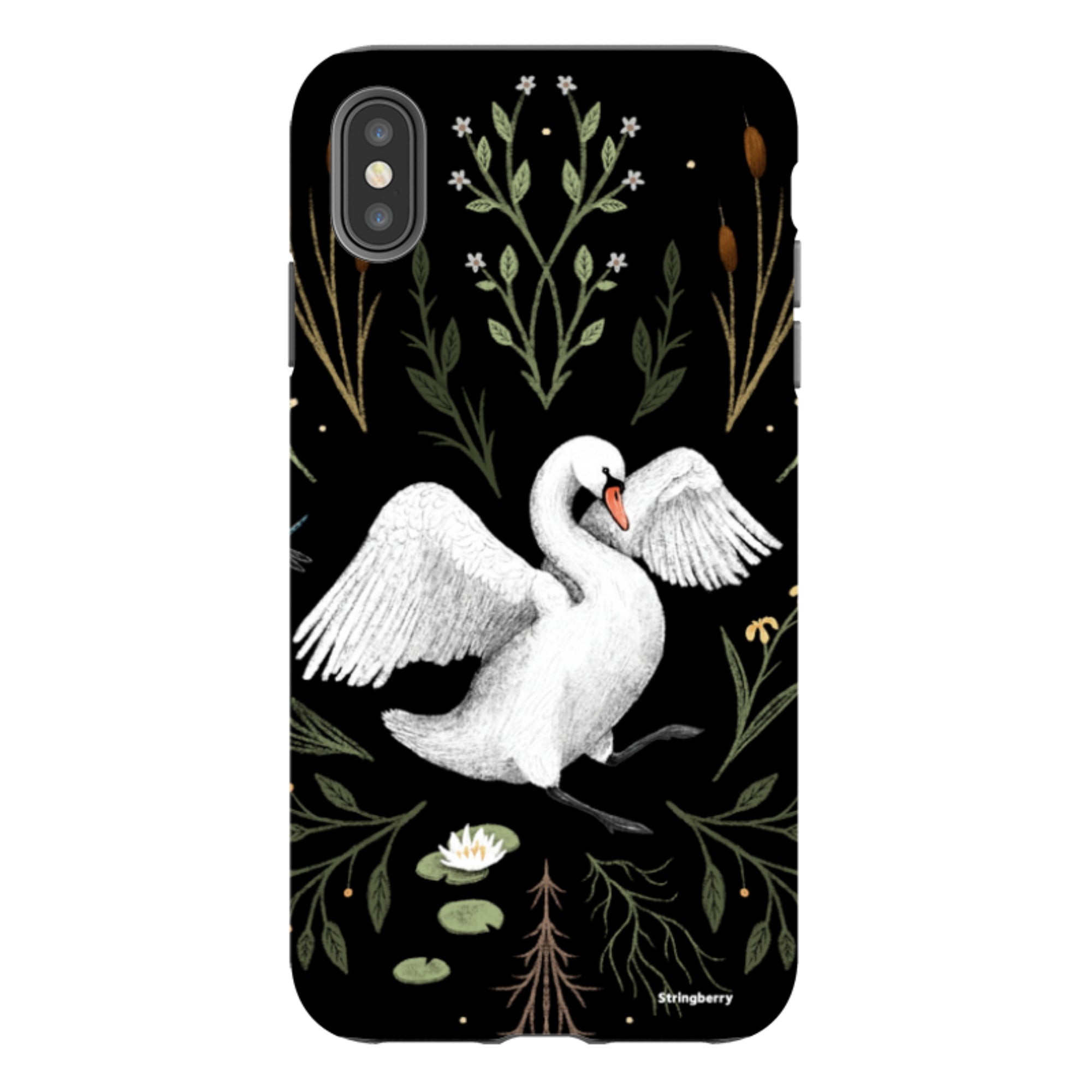 iPhone Tough Case - Swan By Anna Stead