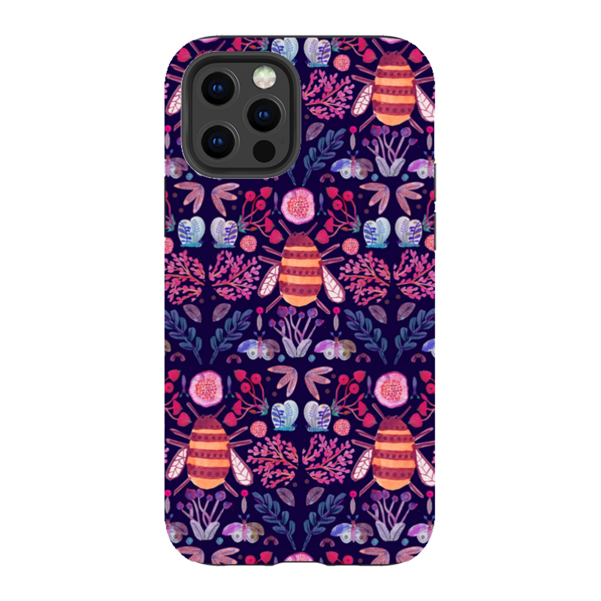 iPhone Tough Case - Botanics and Insects By Gabriela Larios