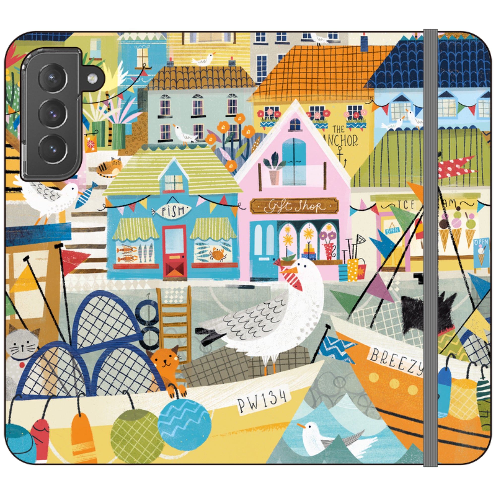 Harbour Wallet Case By Ali Brookes