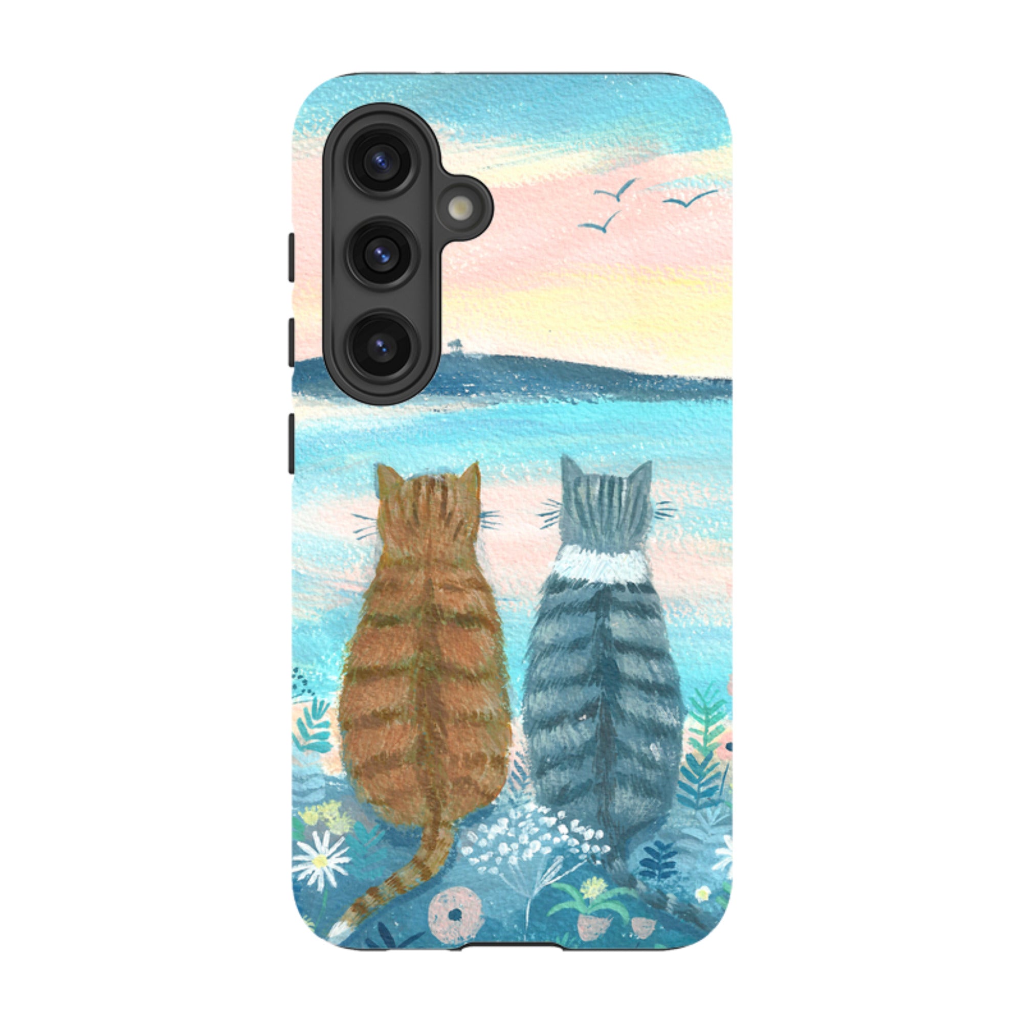 Samsung Tough Case - Sunset Cats 2 By Mary Stubberfield