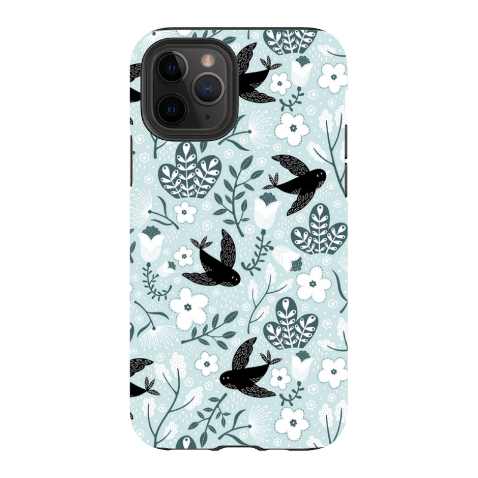 iPhone Tough Case - Black Birds By Suzy Taylor