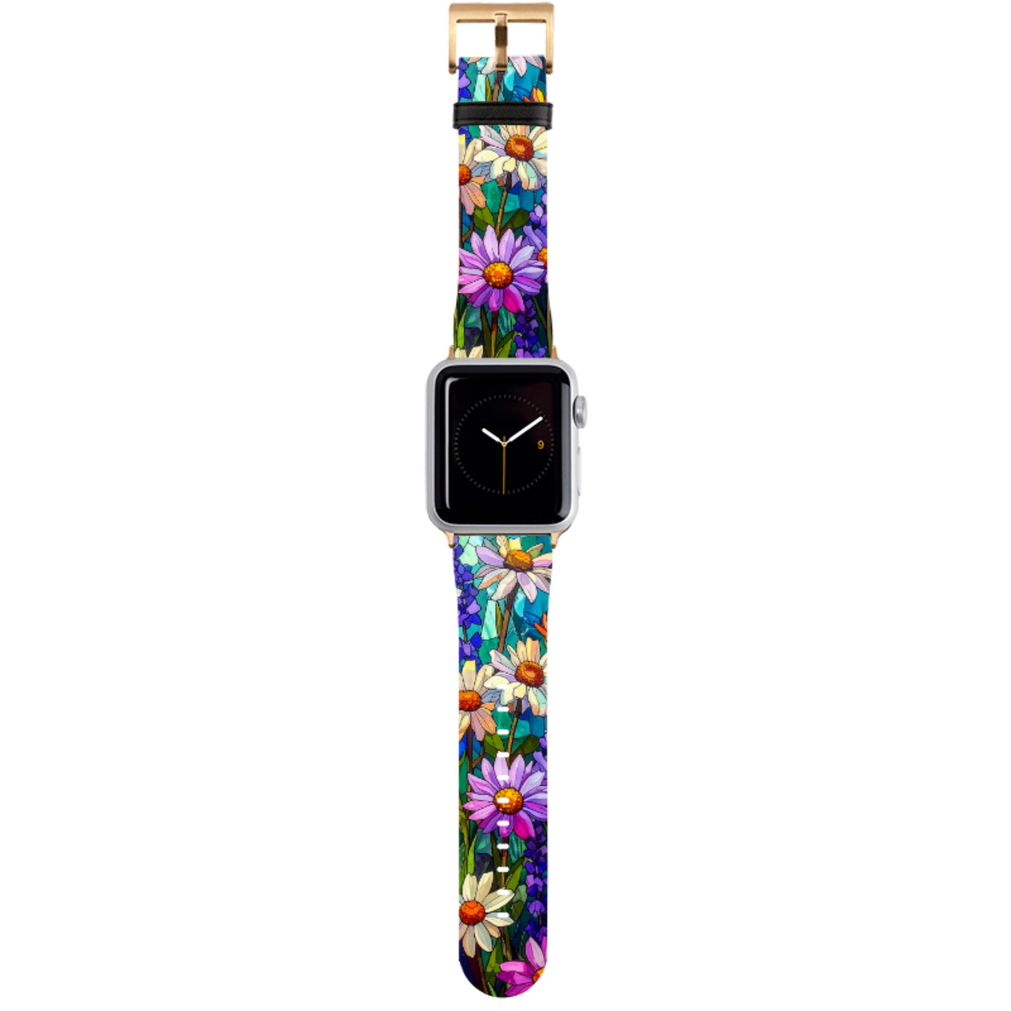 Purple Daisies Apple Watch Strap