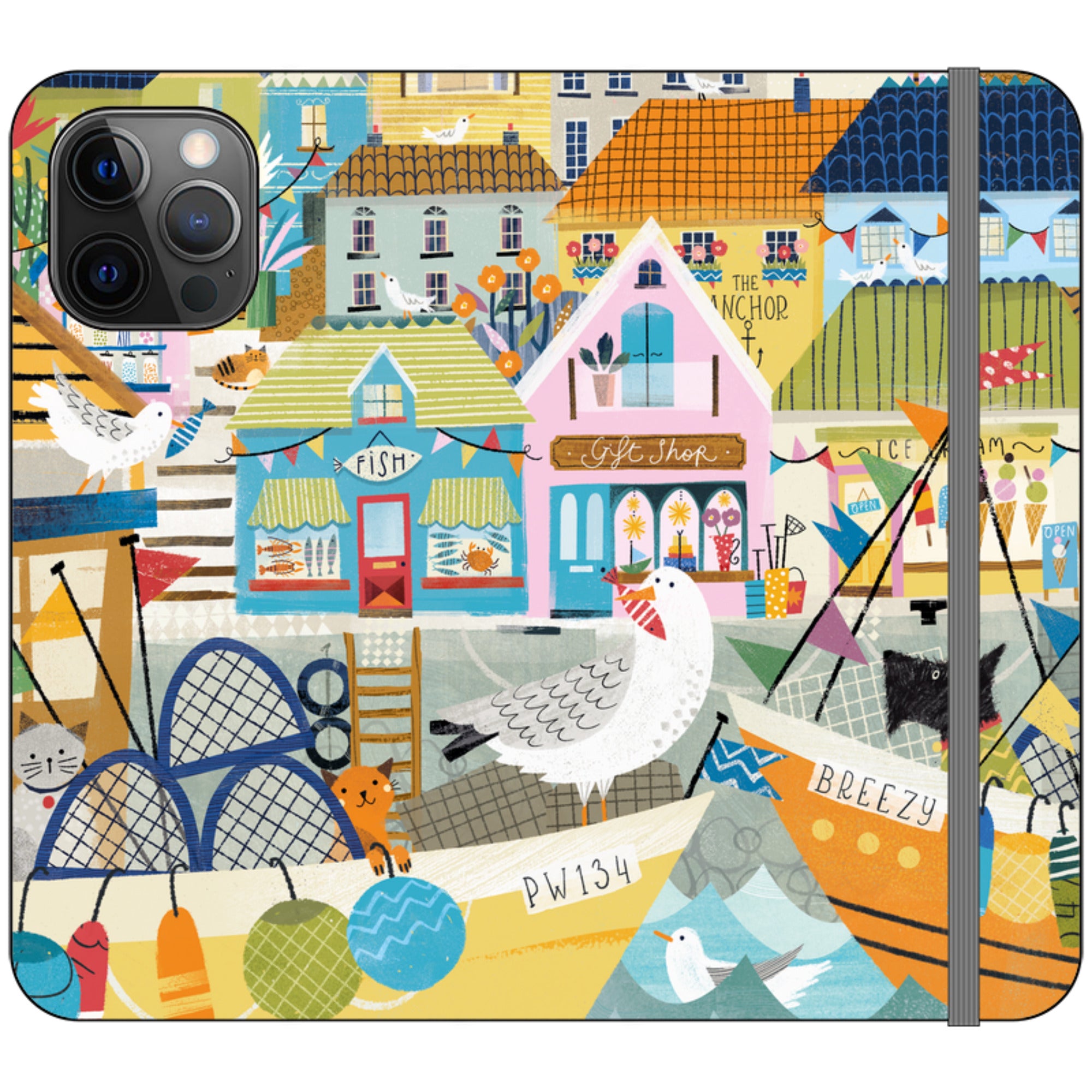 Harbour Wallet Case By Ali Brookes