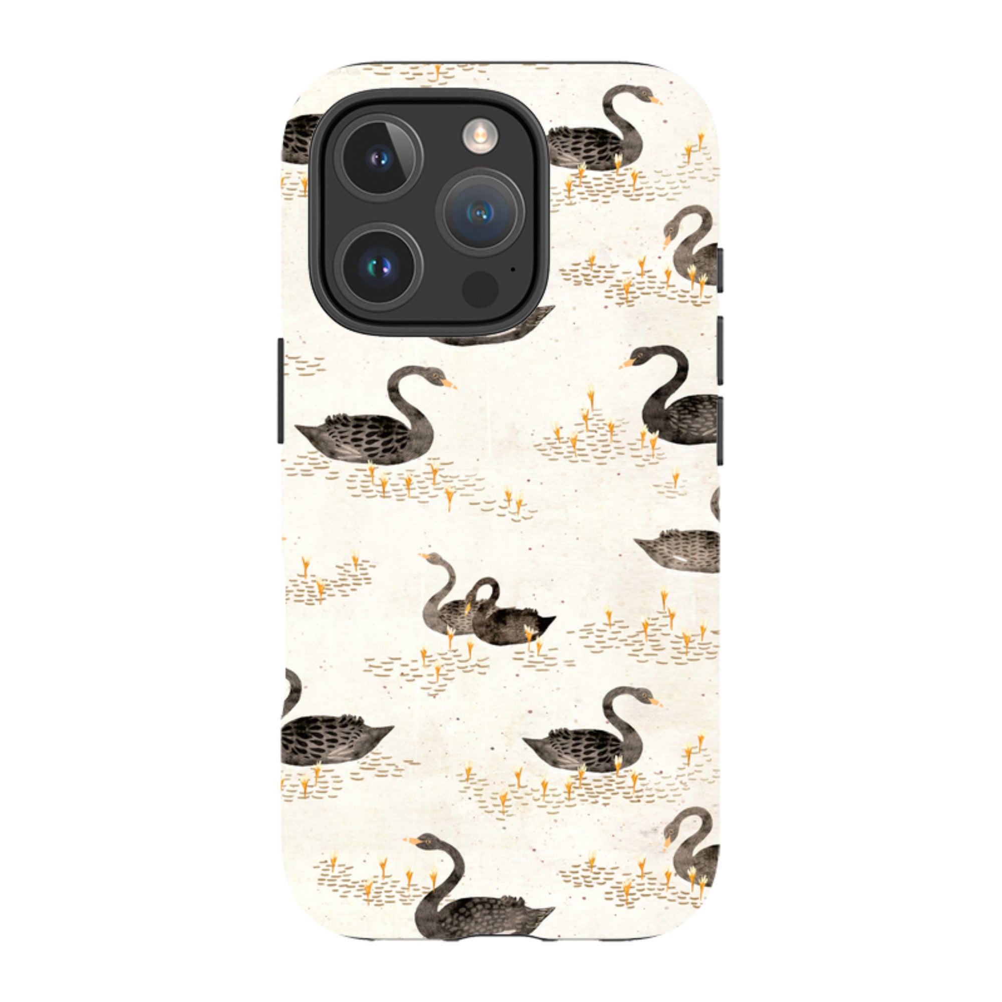 iPhone Tough Case - Swans Cream By Katherine Quinn