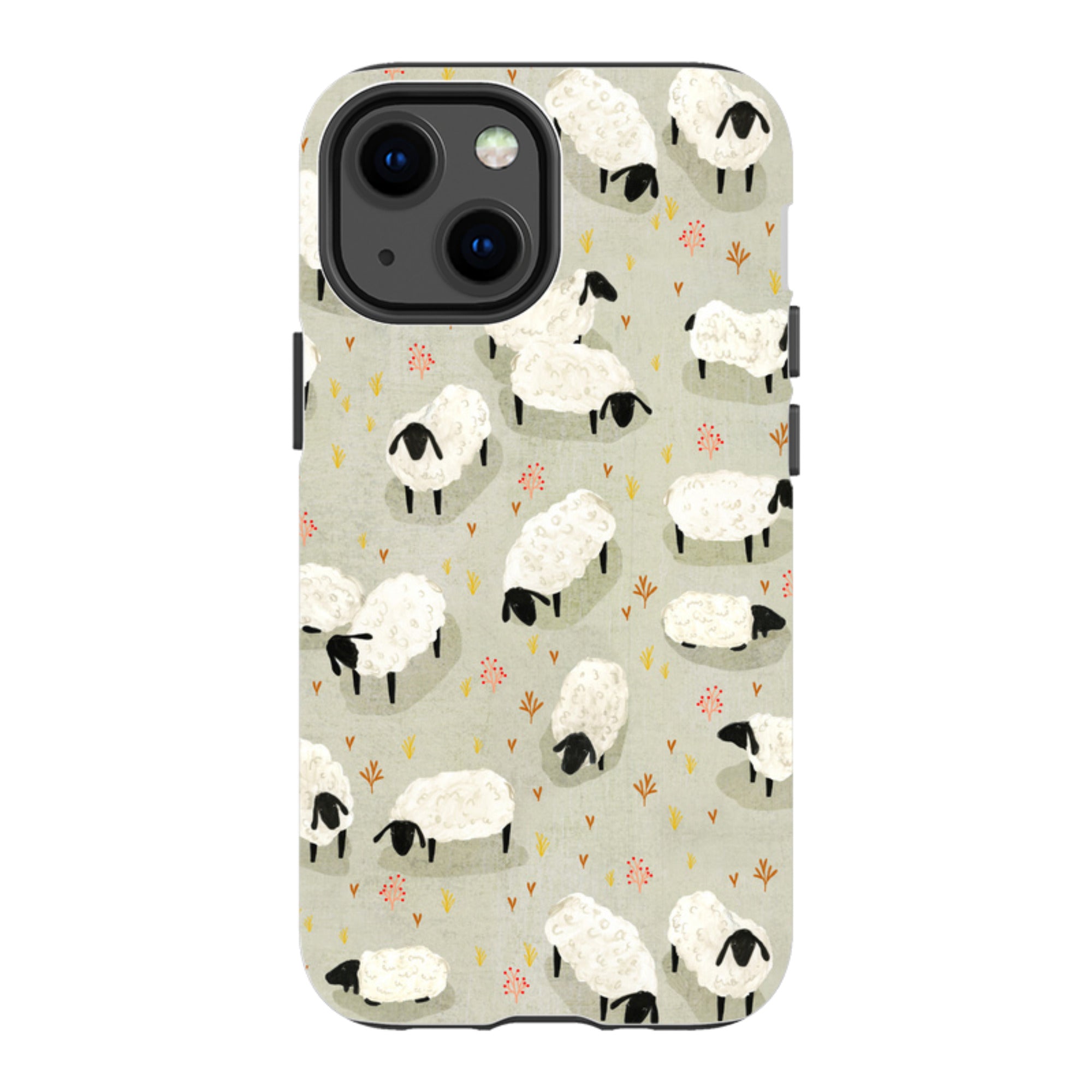 iPhone Tough Case - Sheep Grey By Katherine Quinn