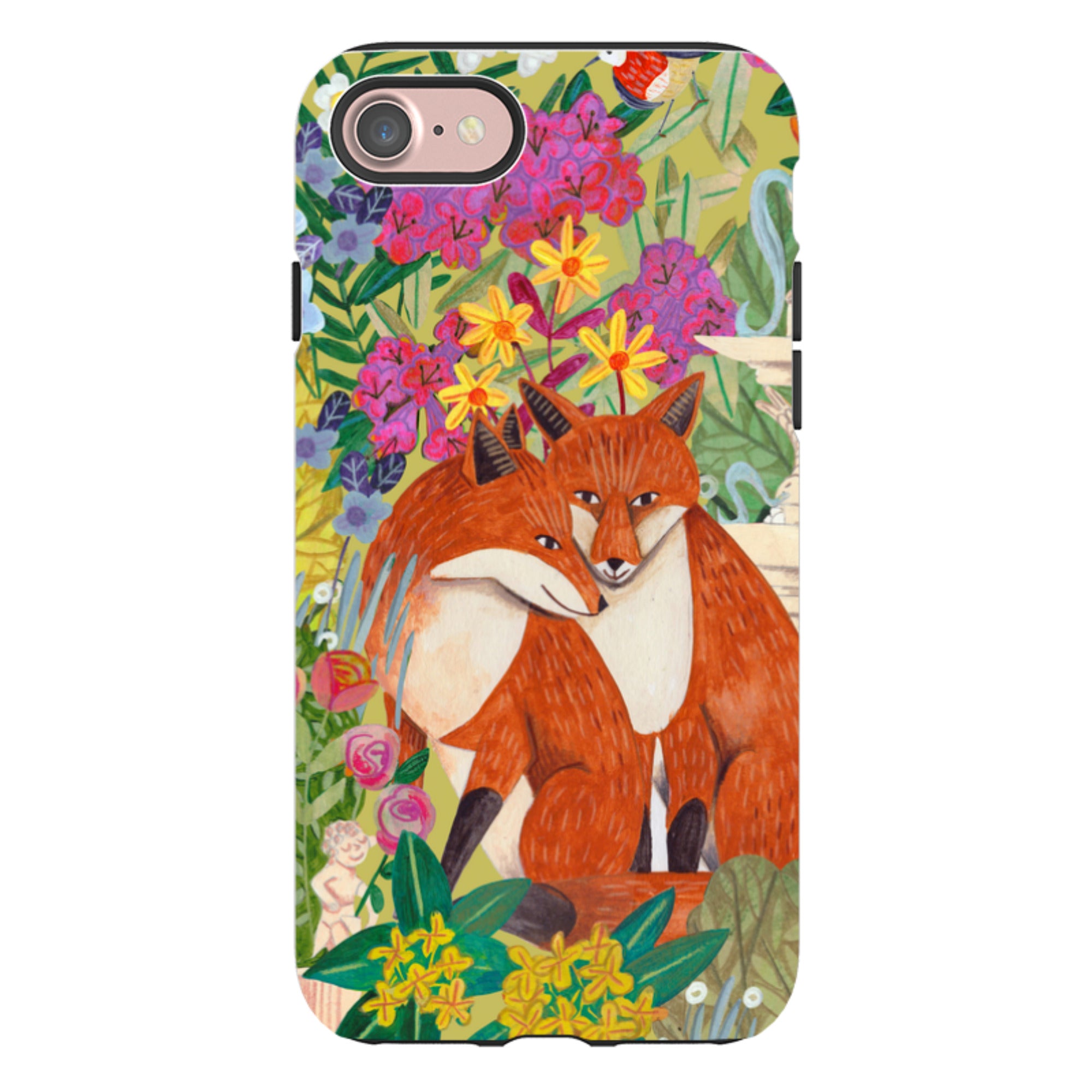 iPhone Tough Case - Foxes By Caroline Bonne Muller