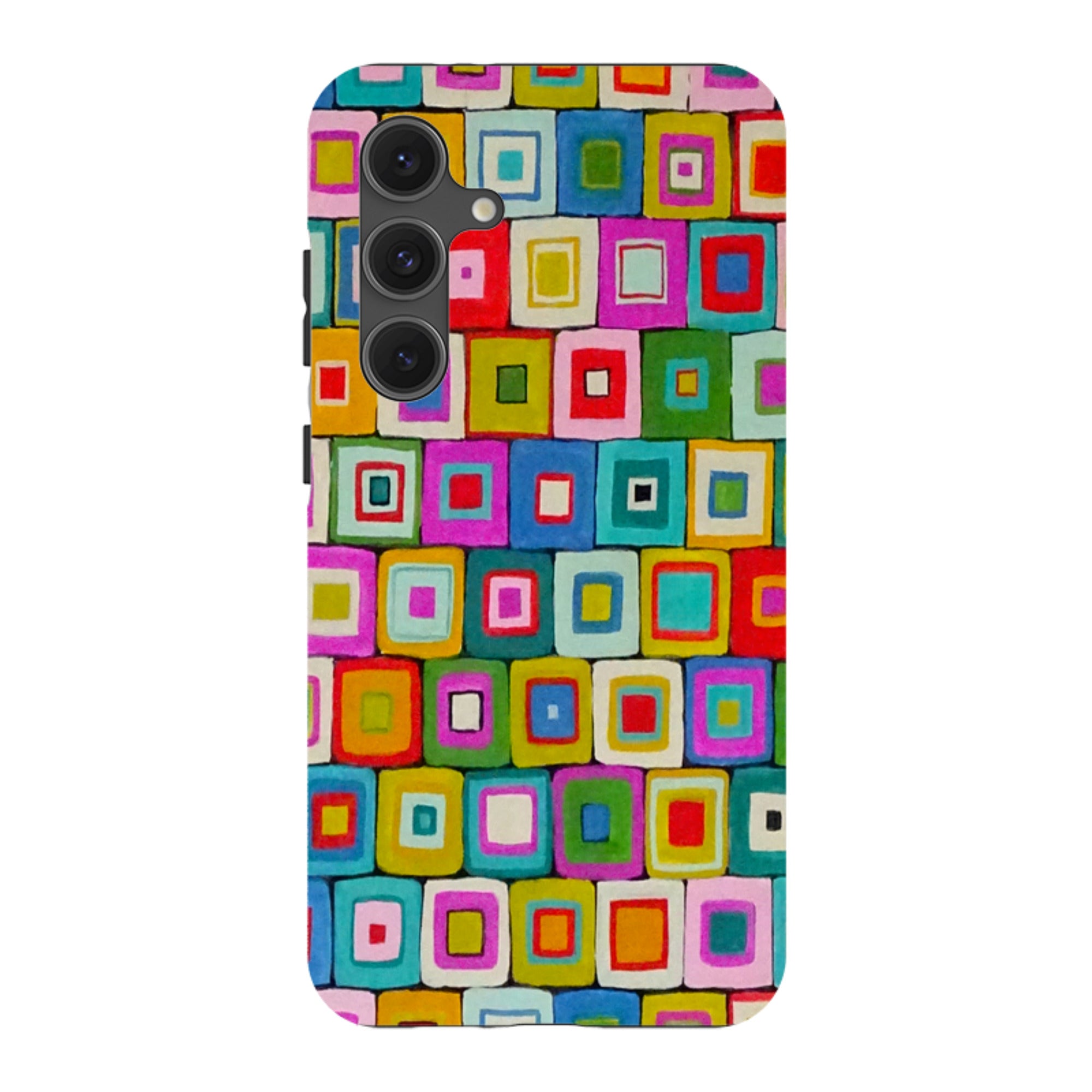 Samsung Tough Case - Atelier Blanket Squares Bright By Sarah Campbell