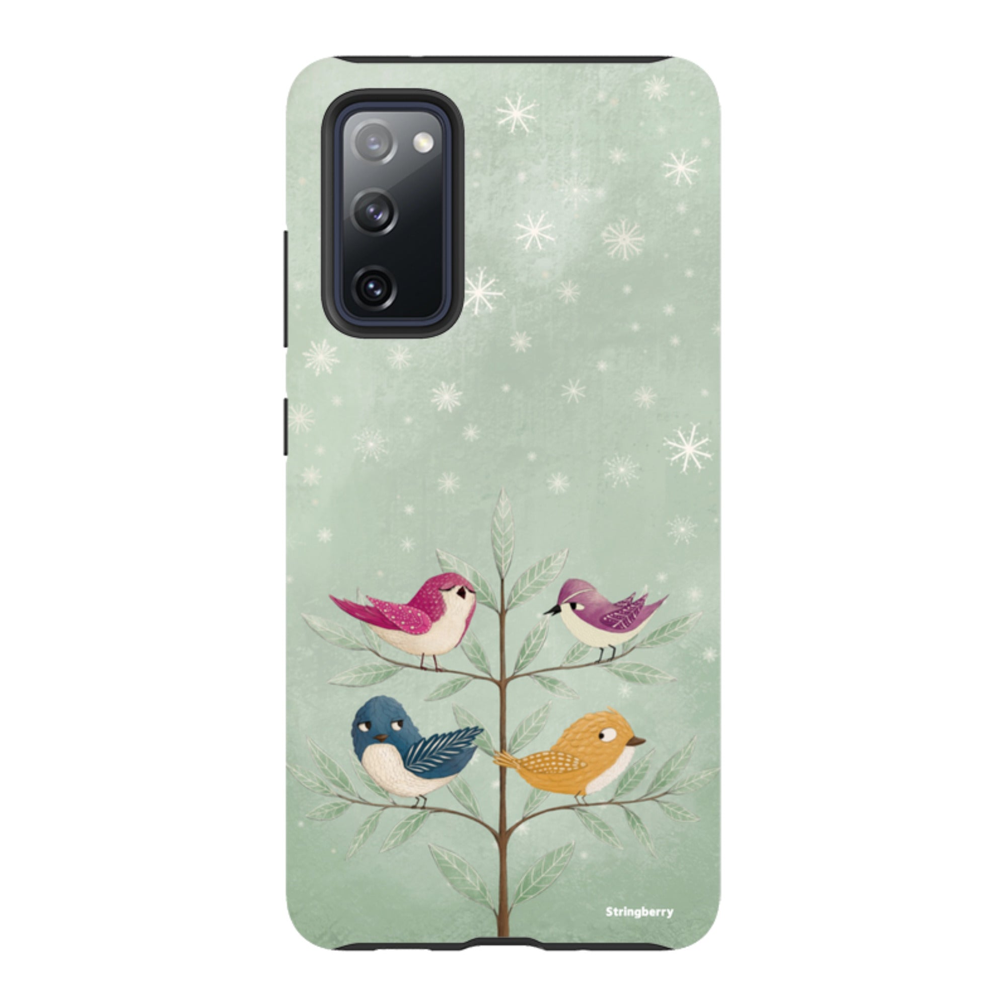Samsung Tough Case - Garden Birds Aqua By Maja Lindberg