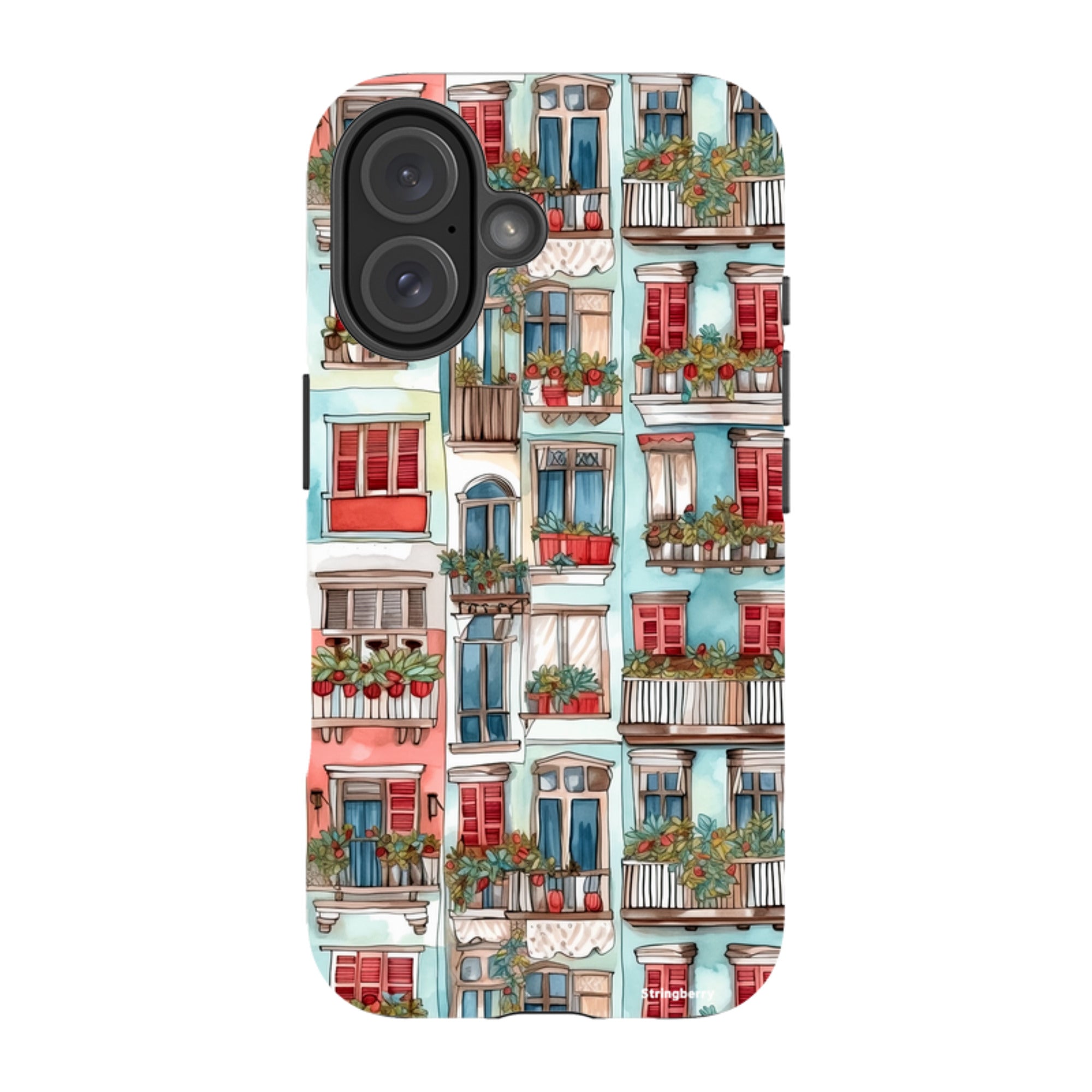iPhone Tough Case - Floral Balcony