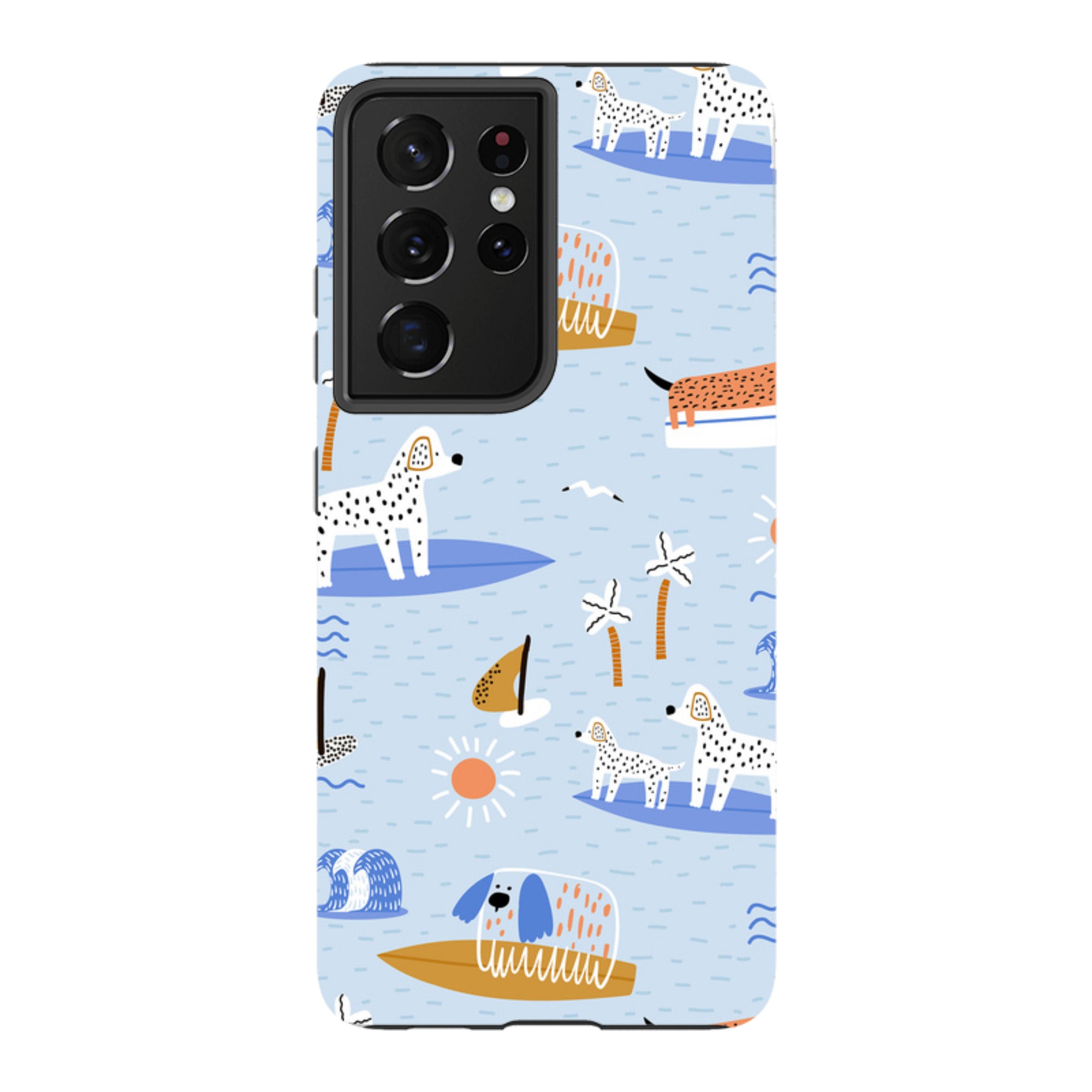 Samsung Tough Case - Surfing Dogs