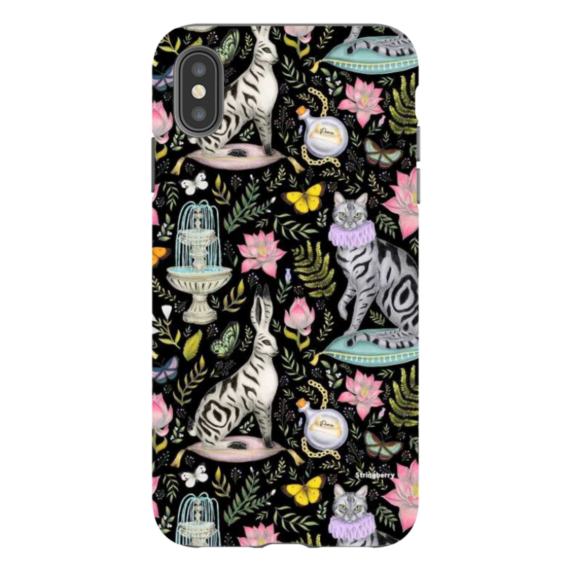 iPhone Tough Case - Lotus Garden By Catherine Rowe