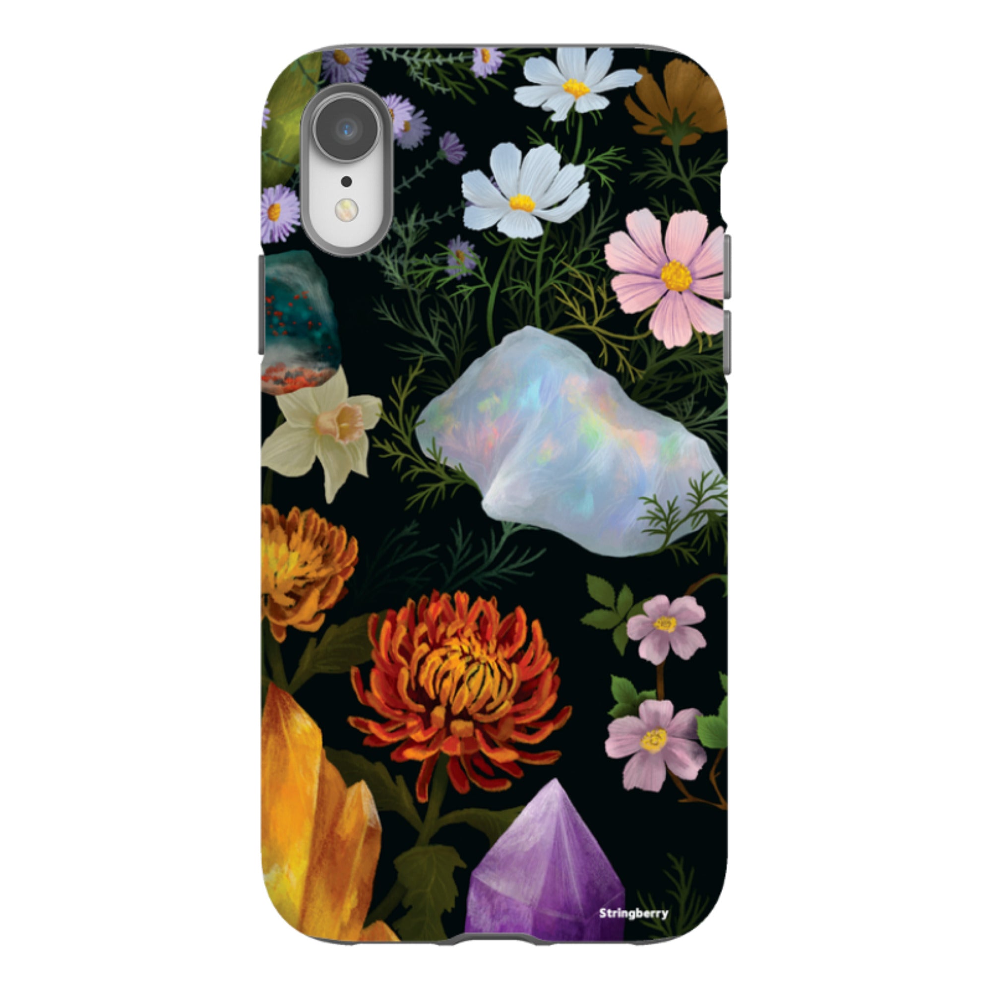 iPhone Tough Case - Crystal Flowers By Anna Stead