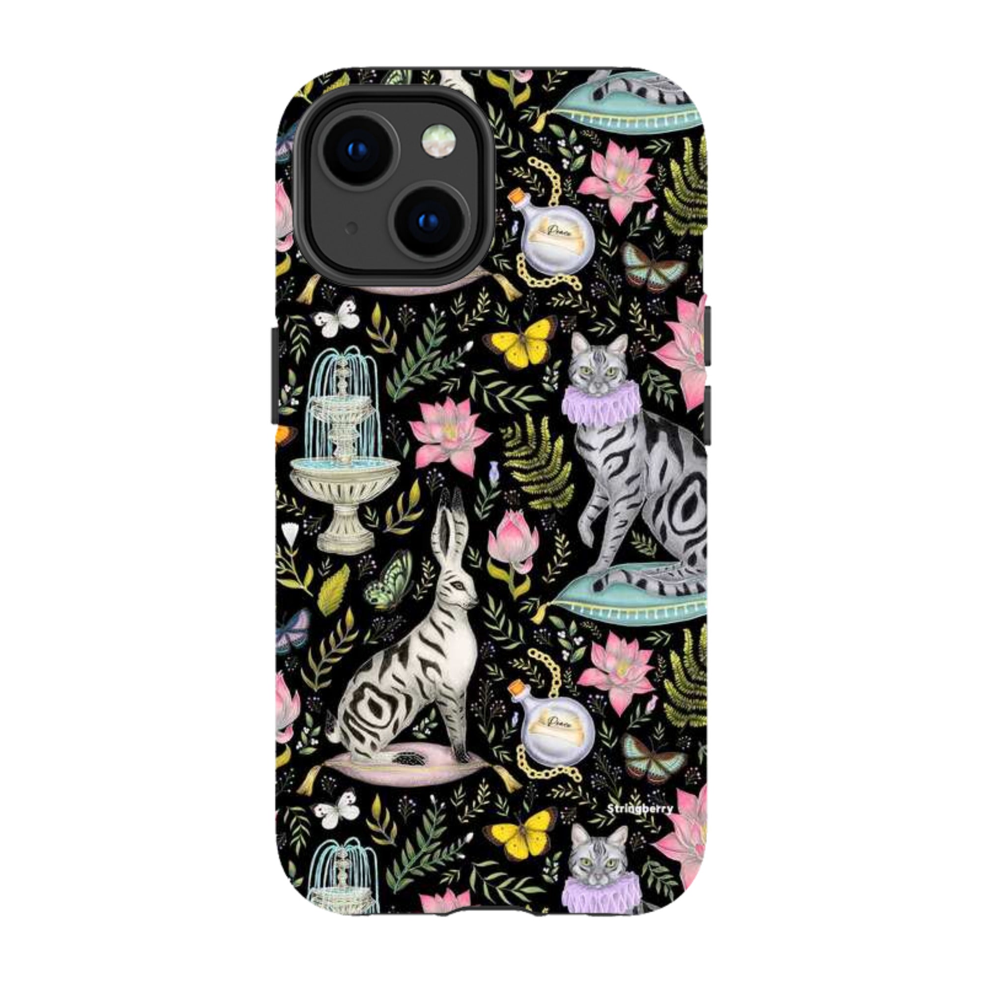 iPhone Tough Case - Lotus Garden By Catherine Rowe
