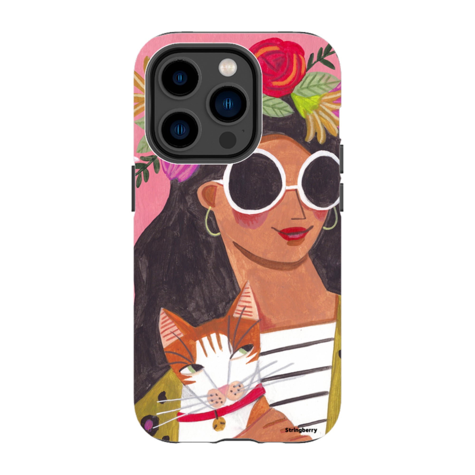iPhone MagSafe Tough Case -  Woman & Cat By Caroline Bonne Muller
