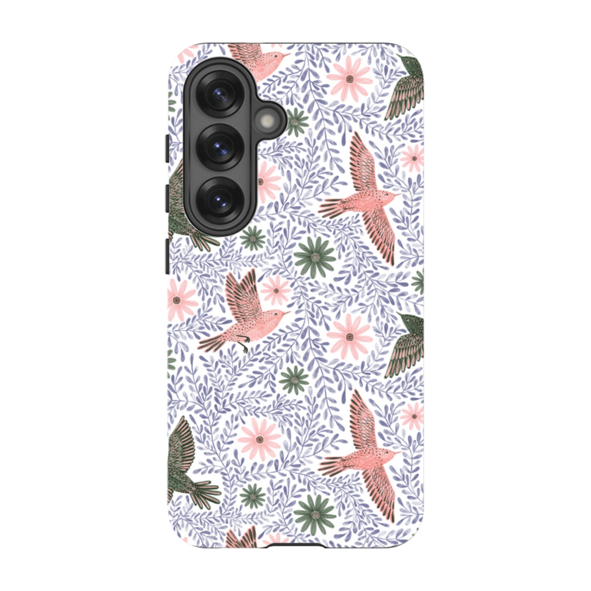 Samsung Tough Case - Bird Pattern Blue By Lee Foster Wilson