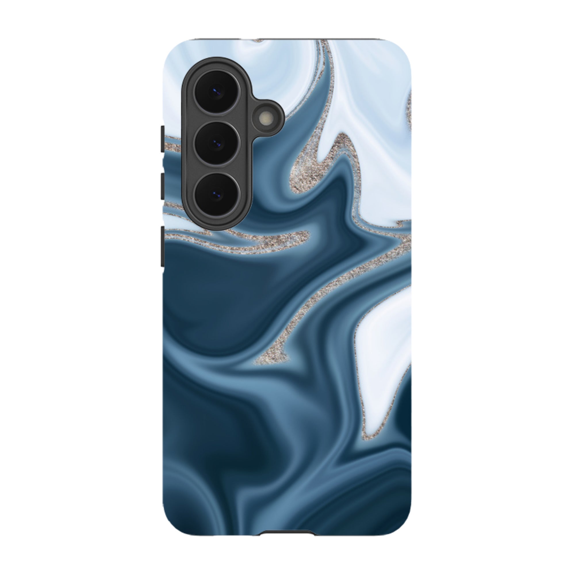 Samsung Tough Case - Blue Ice (case does not glitter)