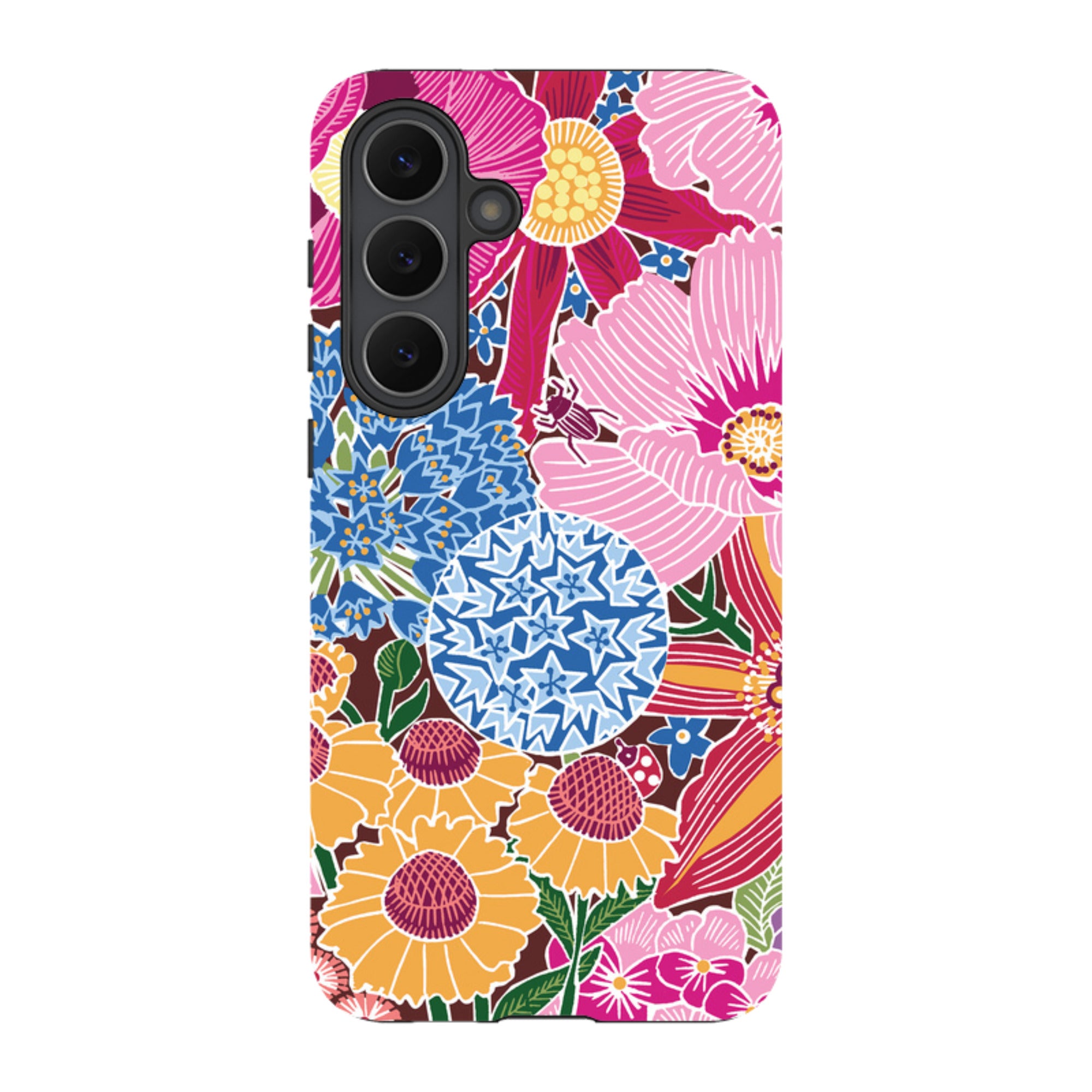 Samsung Tough Case - Jigsaw Floral 2 By kate Heiss