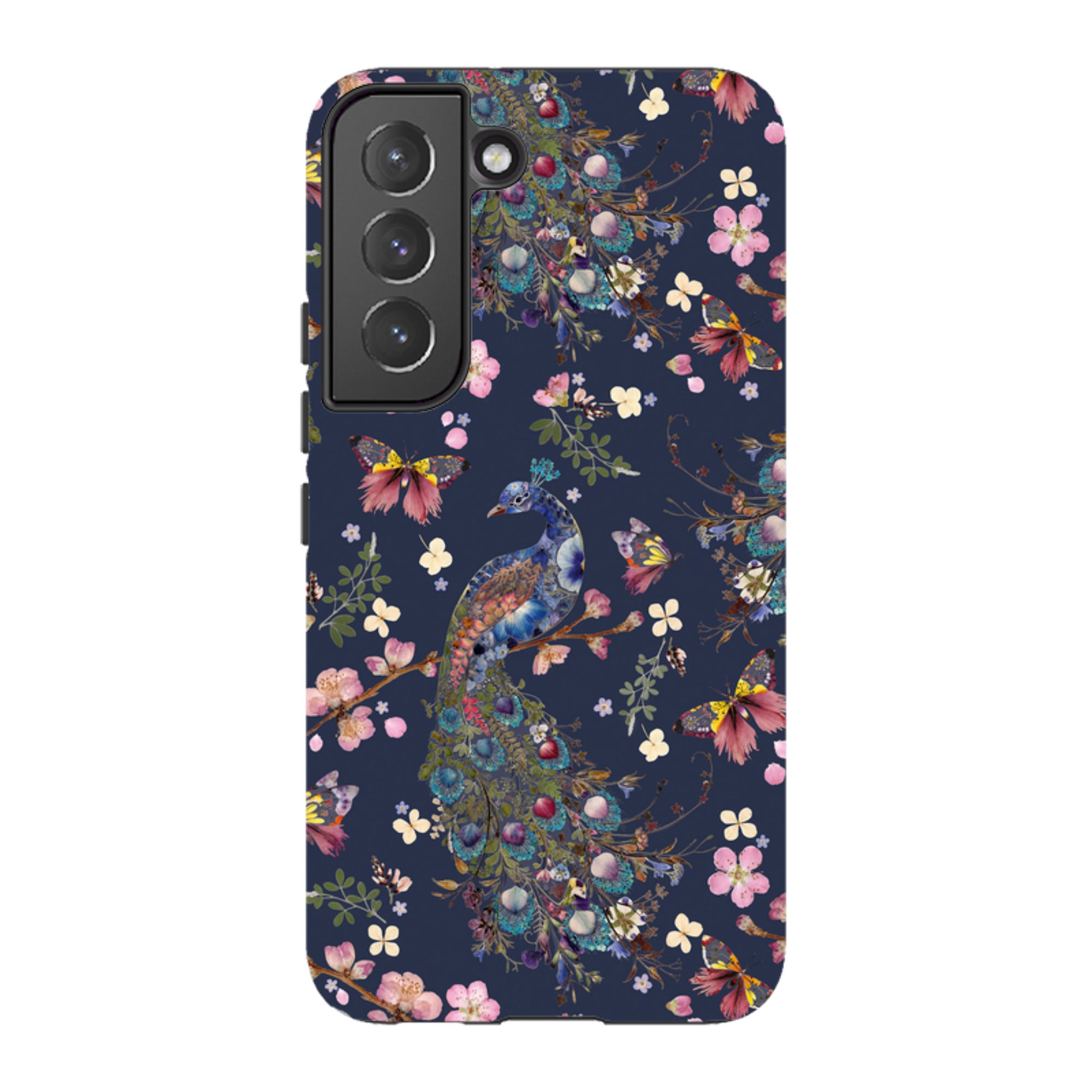 Samsung Tough Case - Peacock and Cherry Blossoms Iris By Helen Ahpornsiri