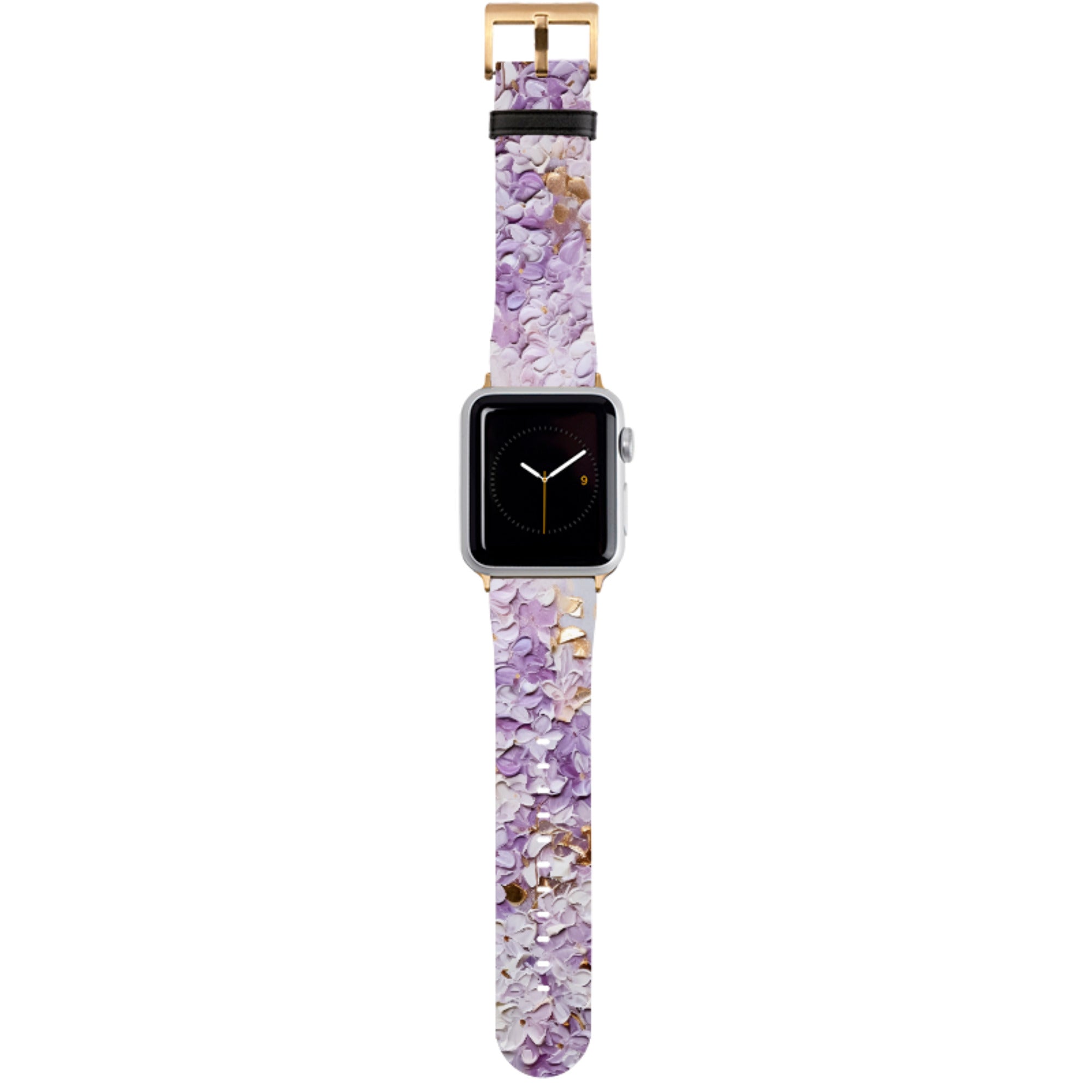 Purple Floral Apple Watch Strap