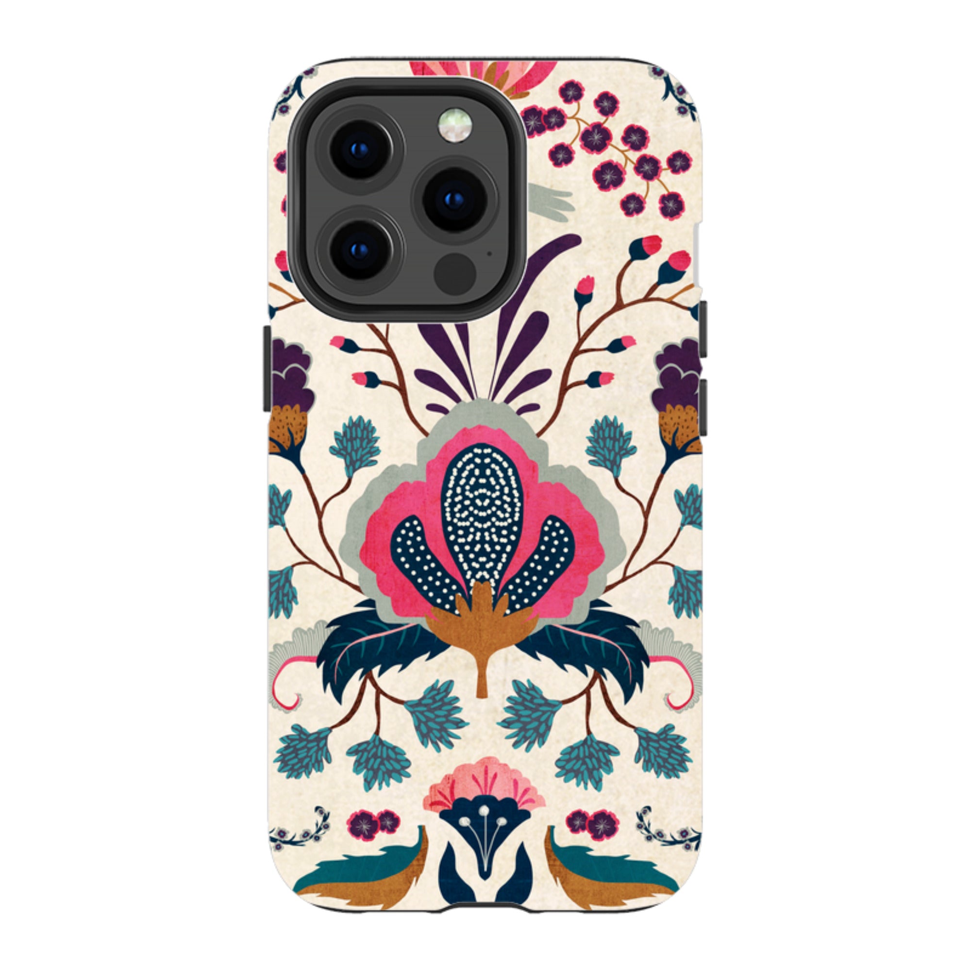 iPhone MagSafe Tough Case - Folk Floral By Katherine Quinn
