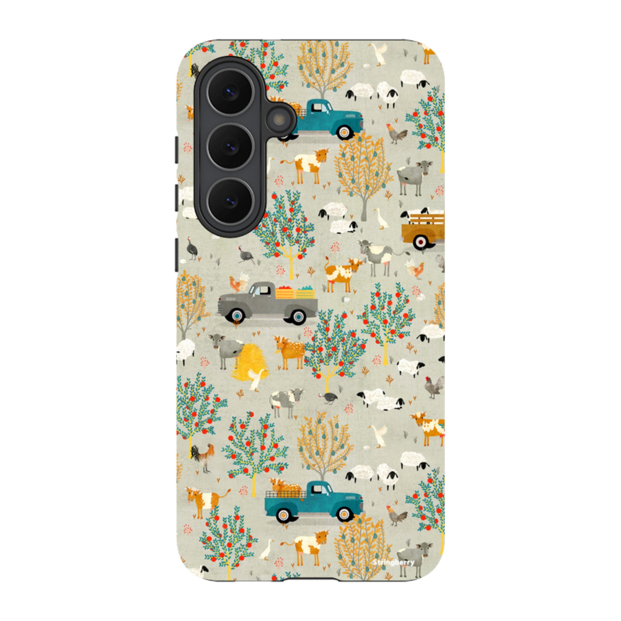 Samsung Tough Case - Farm Life Grey By Katherine Quinn