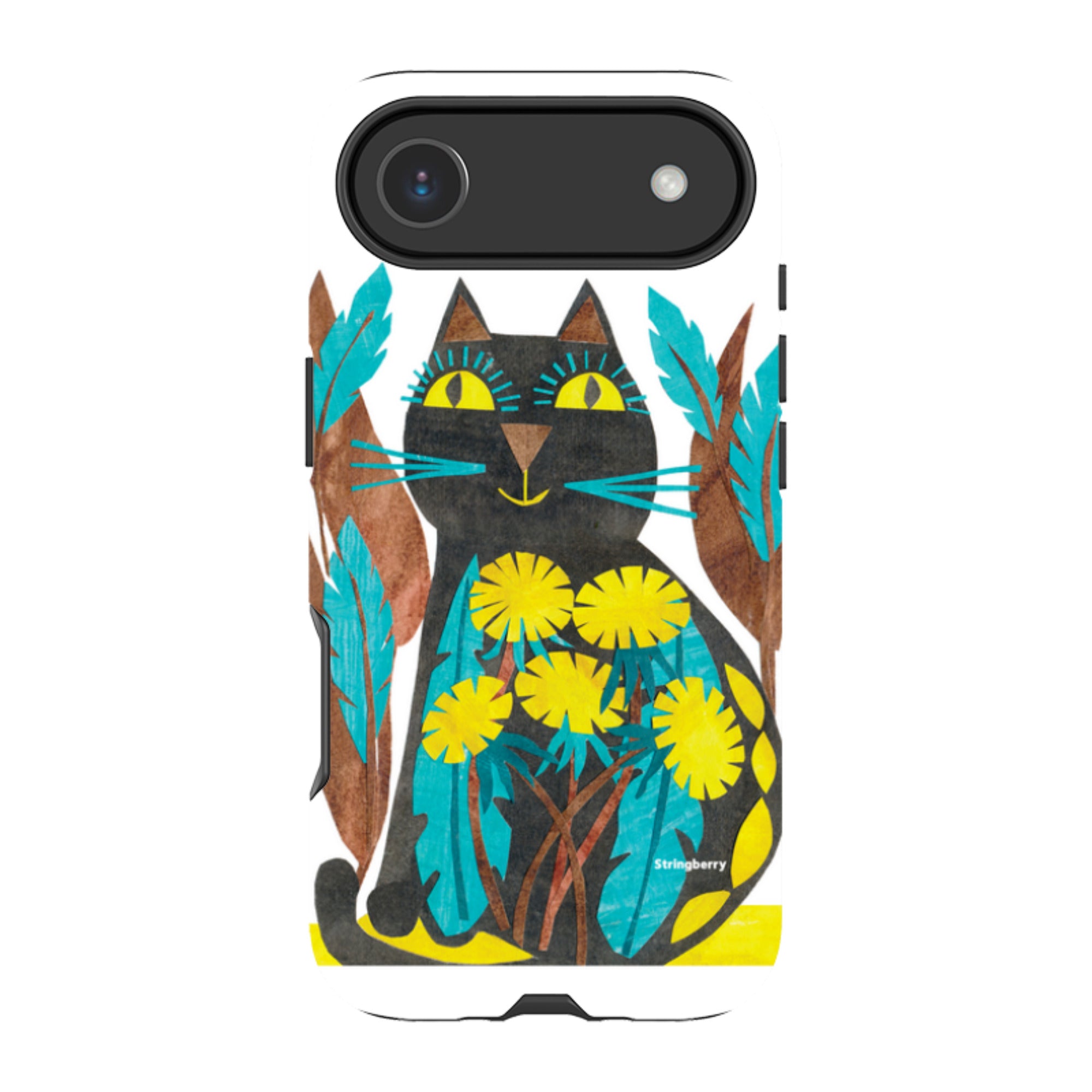 iPhone MagSafe Tough Case - Folk Cat By Tracey English