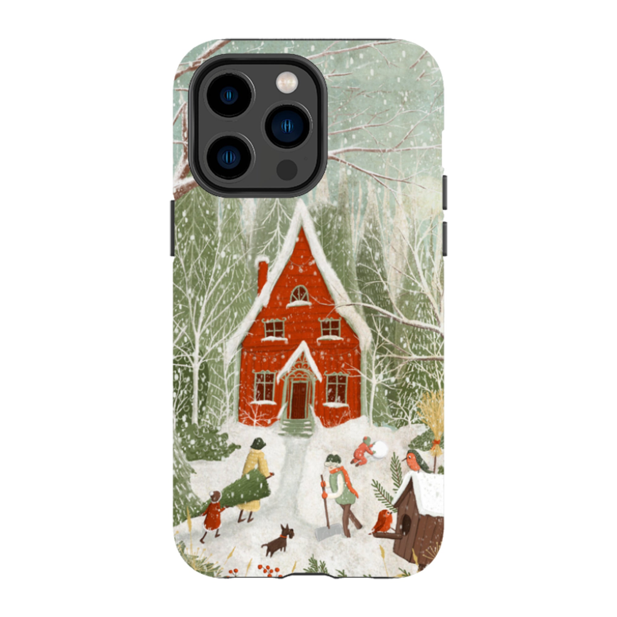 iPhone Tough Case -Christmas Garden Day By Maja Lindberg