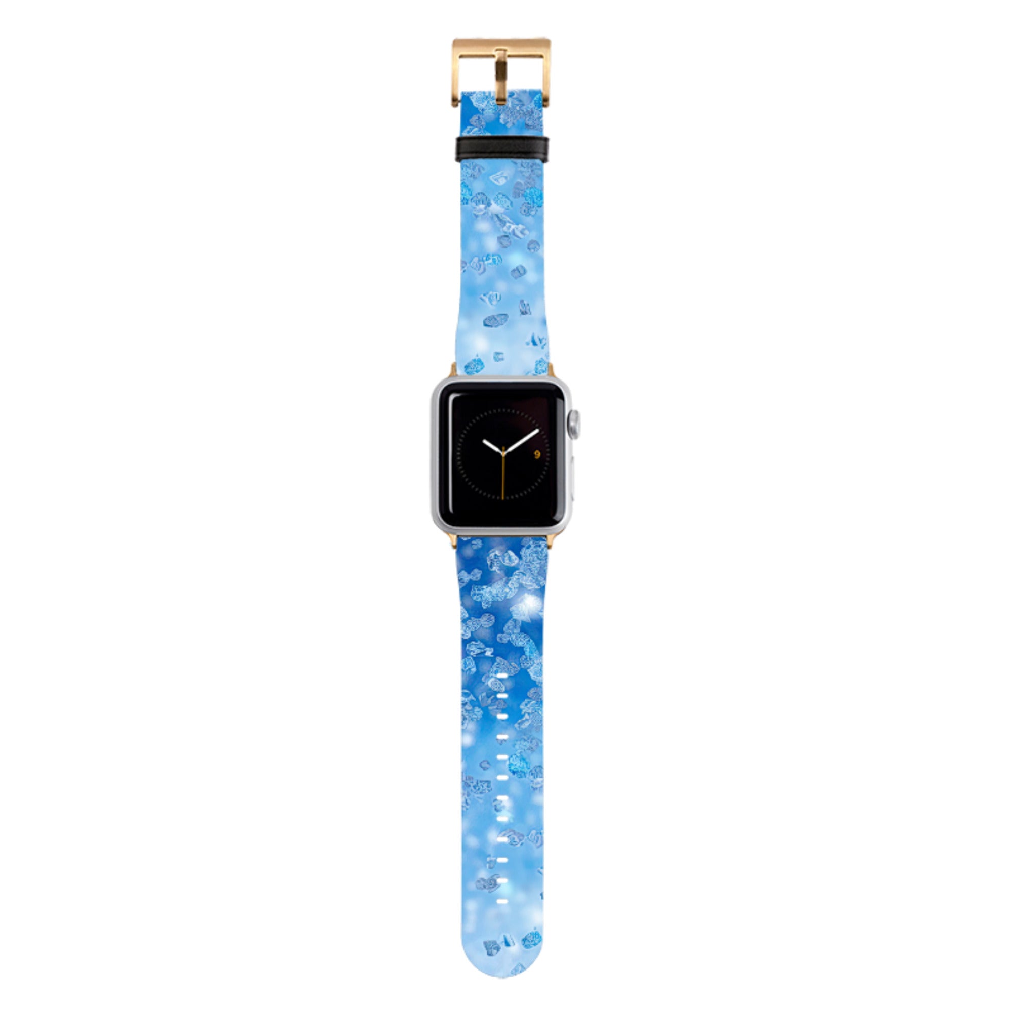 Blue Glitter Apple Watch Strap