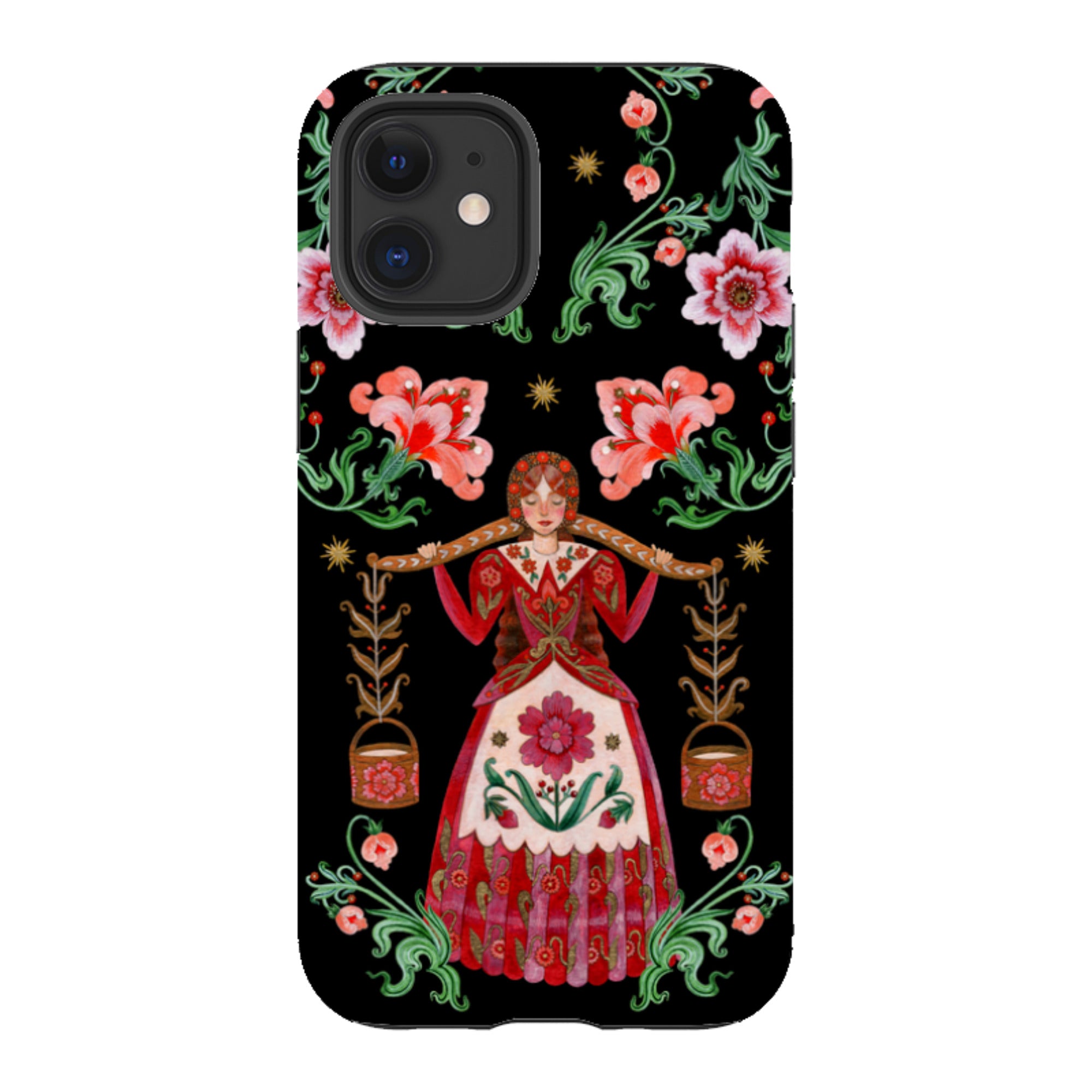 iPhone Tough  Case - Eight Maids A Milking By Maria Matos