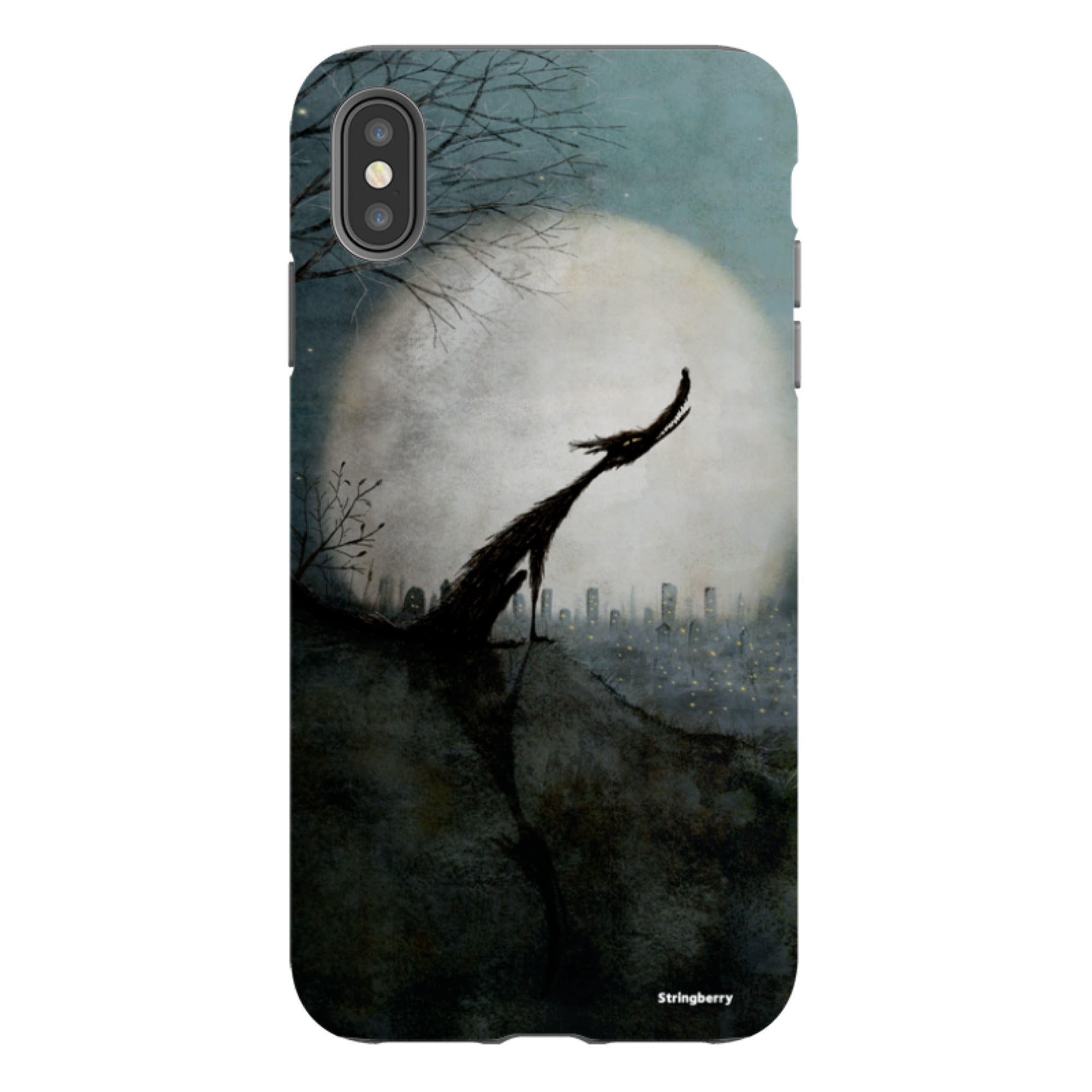 iPhone Tough Case - Wolf Moon By Maja Lindberg