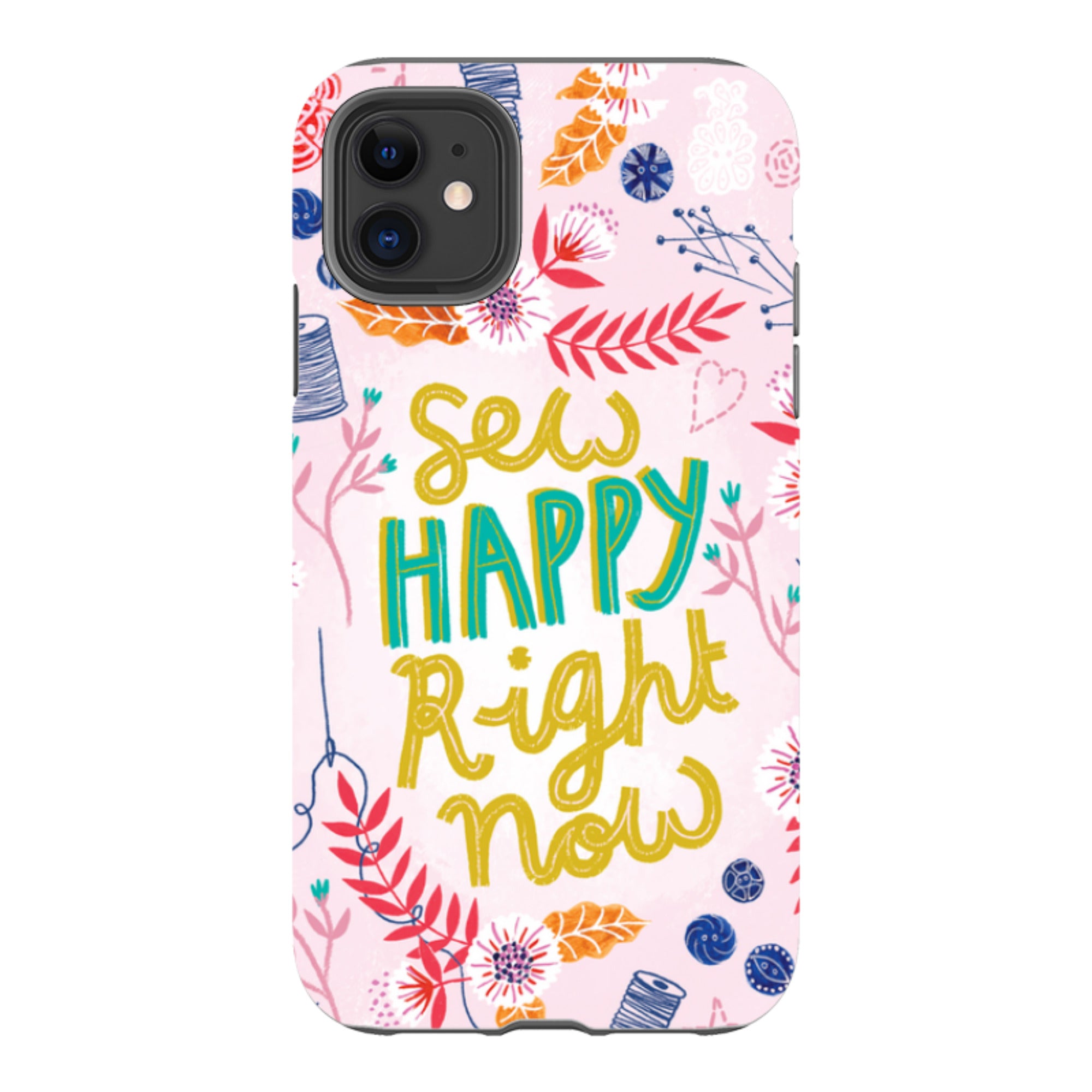 iPhone Tough Case - Sew Happy By Lee Foster Wilson