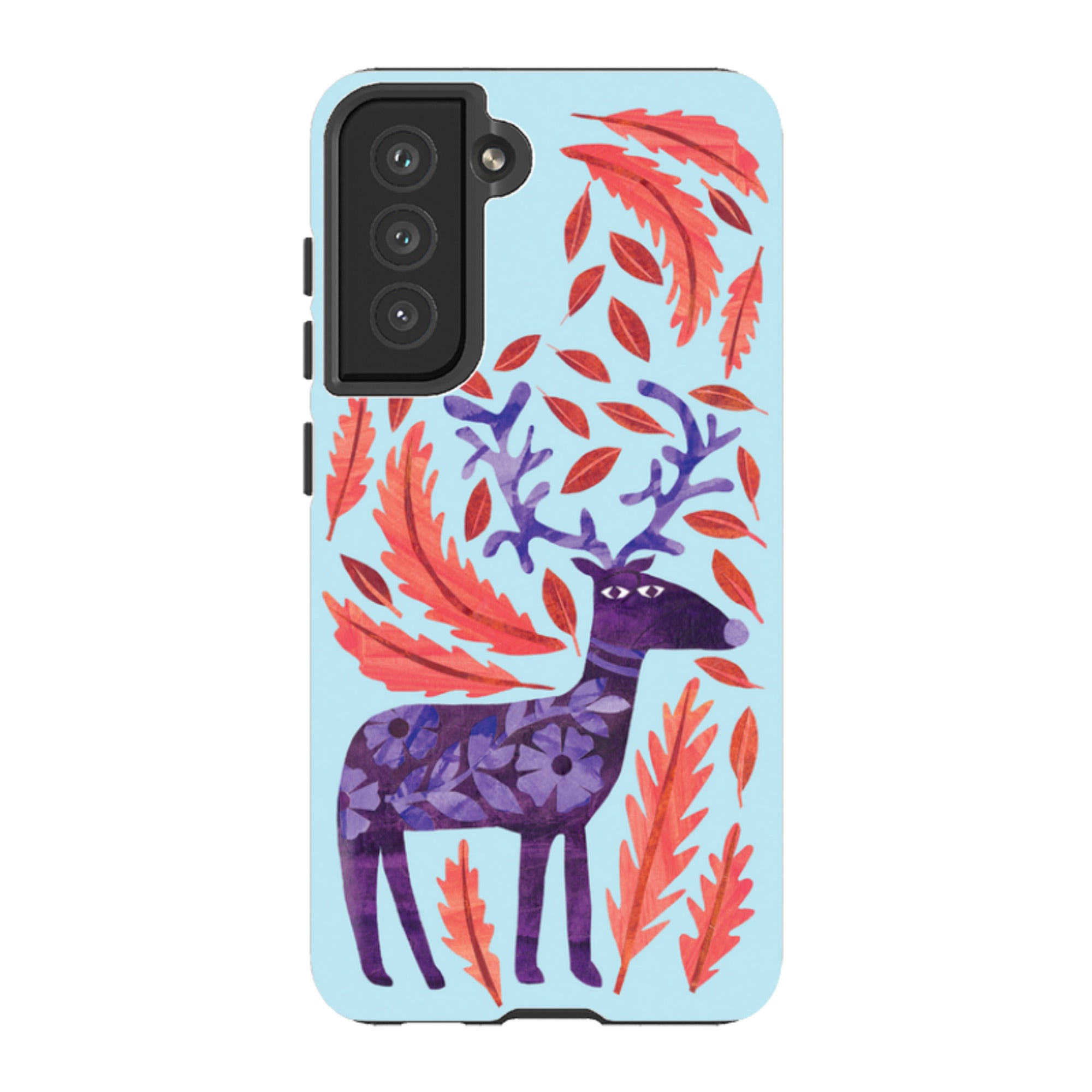 Samsung Tough Case - Purple Reindeer By Tracey English