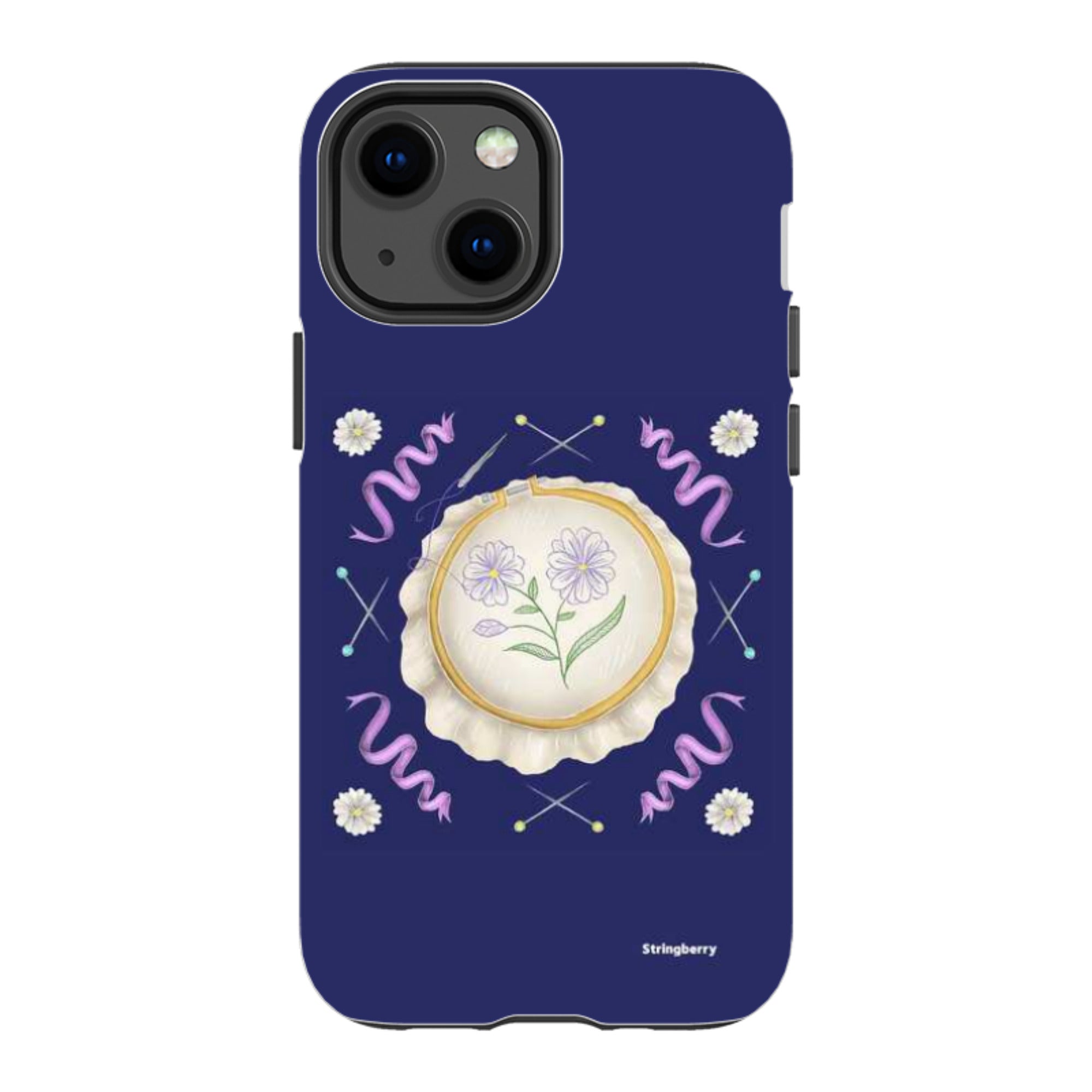 iPhone Tough Case - Daisy Needlework By Catherine Rowe