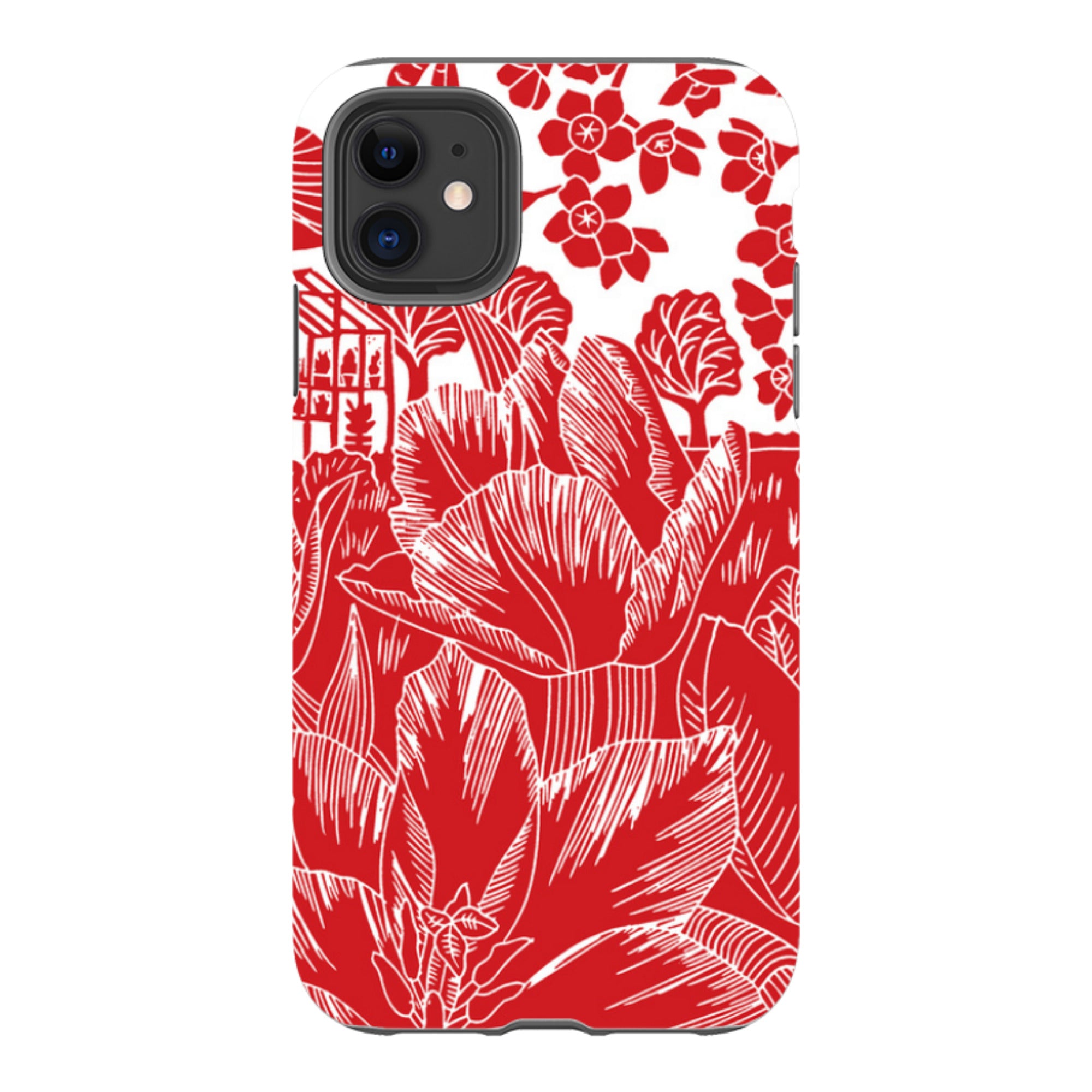 iPhone Tough Case - Tulip Silhouette By Kate Heiss