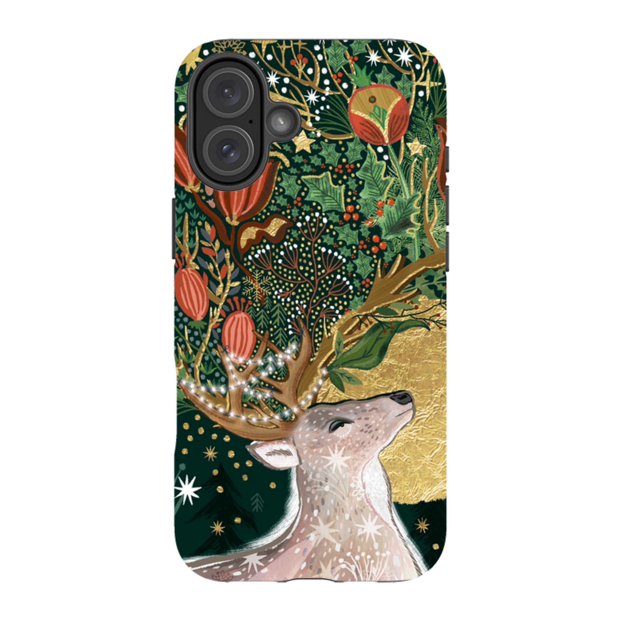 iPhone MagSafe Tough Case - Winter Deer I By Emma Frances Grant