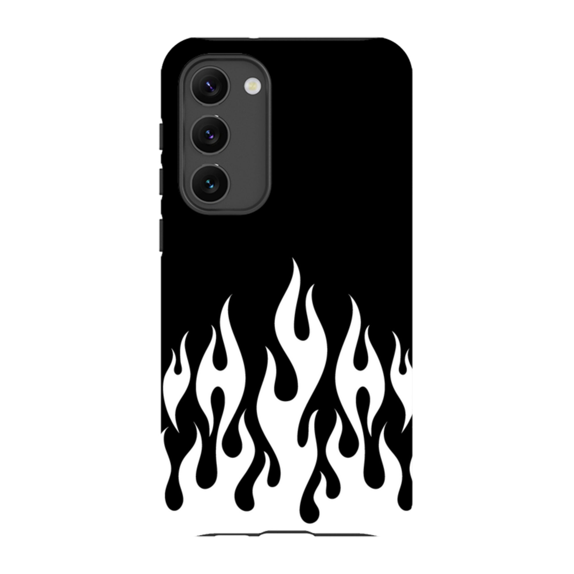 Samsung Tough Case - White Flames