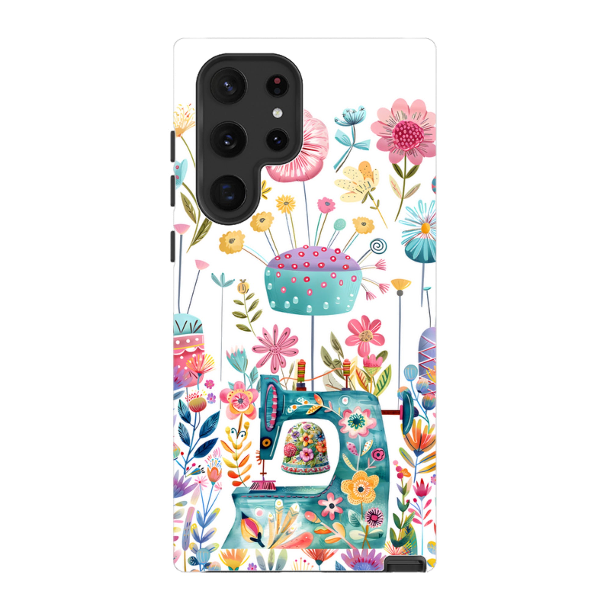 Samsung Tough  Case - Floral Sewing Machine