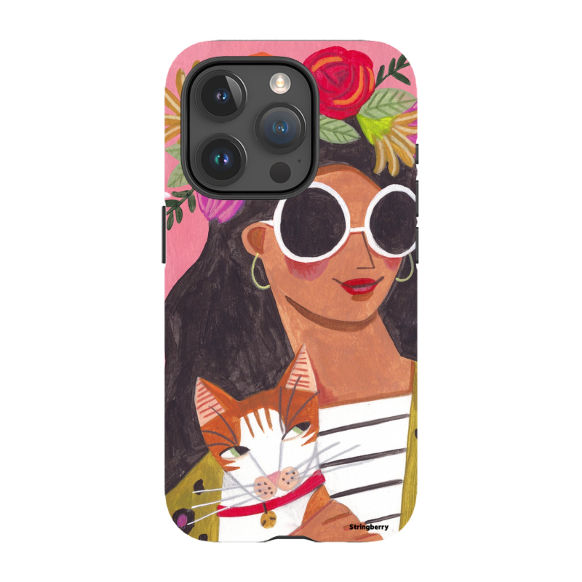iPhone Tough Case - Woman & Cat By Caroline Bonne Muller