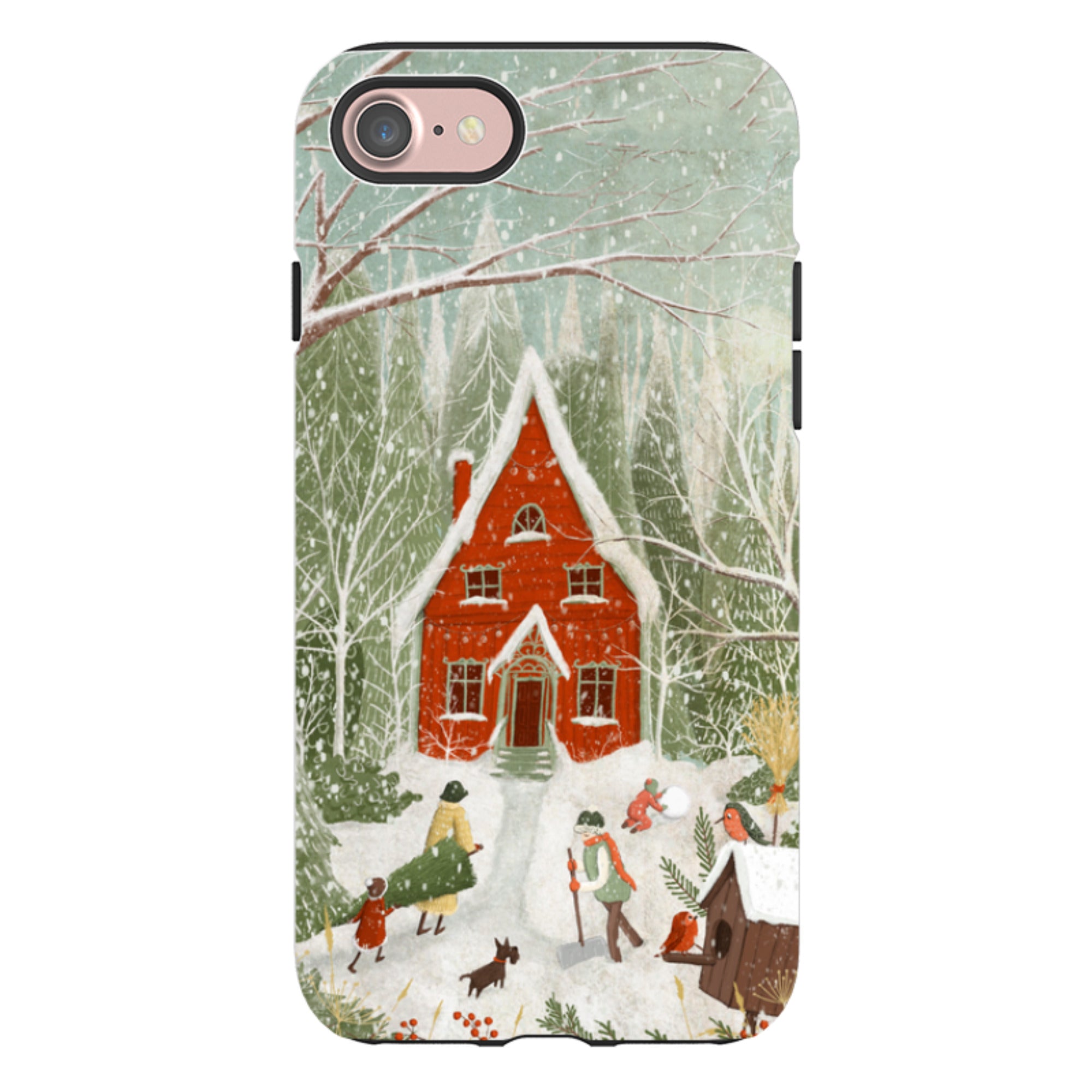 iPhone Tough Case -Christmas Garden Day By Maja Lindberg