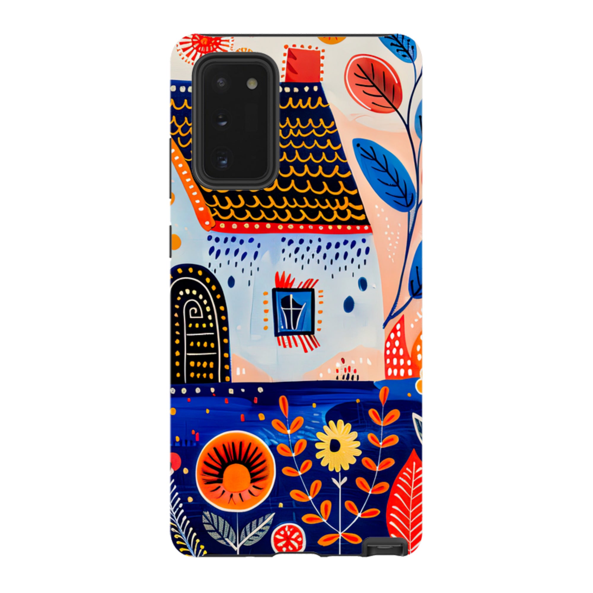 Samsung Tough Case - Folk Art House VIII